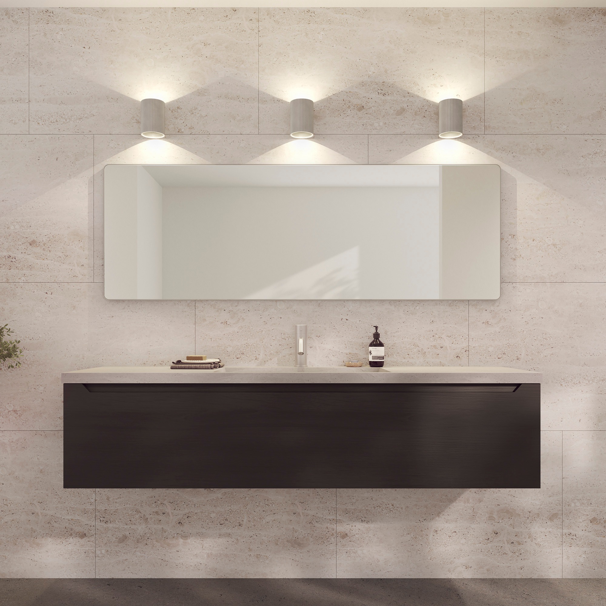 Loevschall Spiegel »Refine Wandspiegel rechteckig – eleganter Designspiegel mit edlem«, Rahmen in vielen Größen & Farben für Bad, Flur & Schlafzimmer