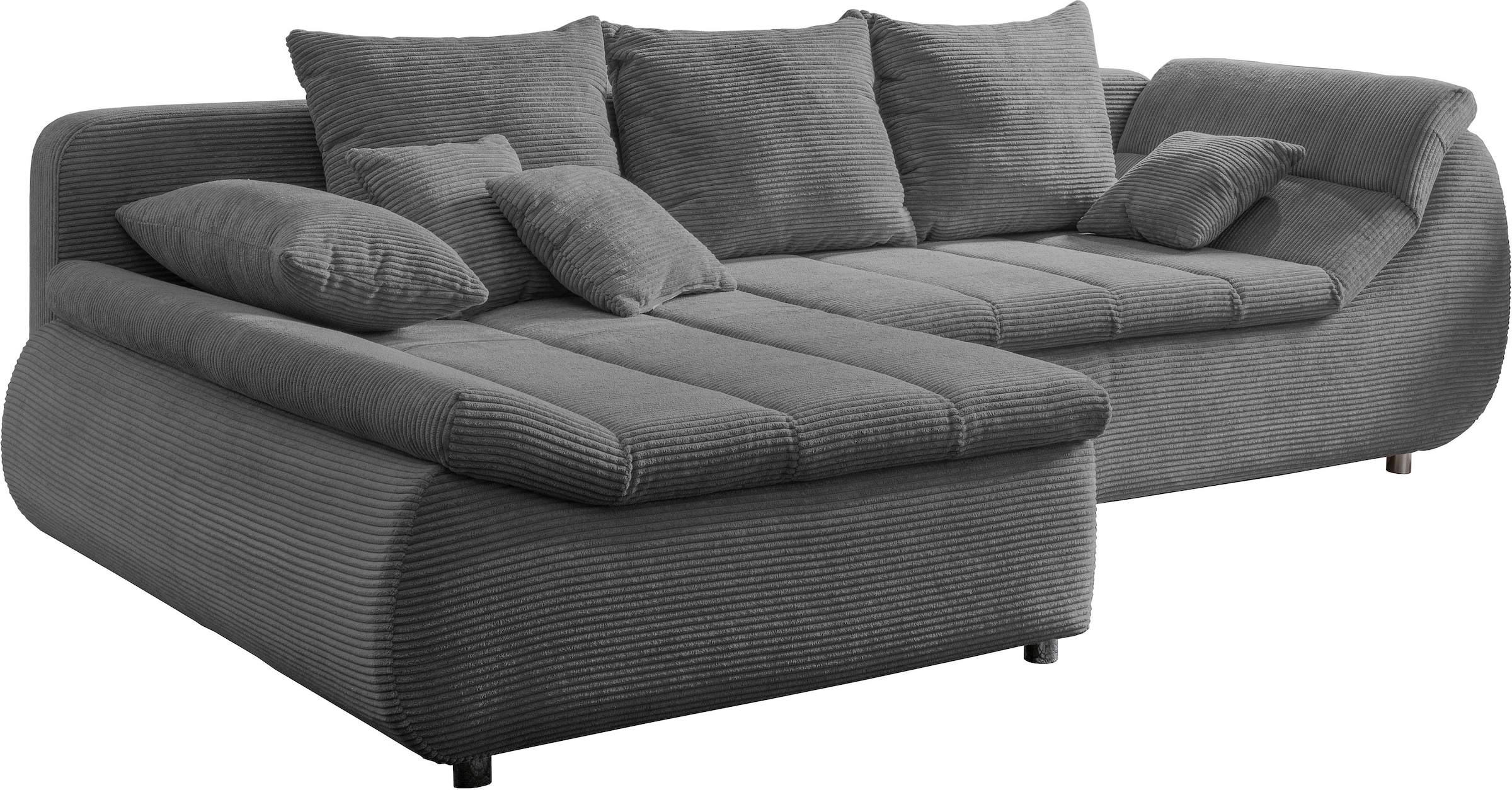 INOSIGN Ecksofa »Imola elegant und bequem, aktuelle Steppung im Sitz, L-Form«, wahlweise mit Bettfunktion, OTTOs Choice