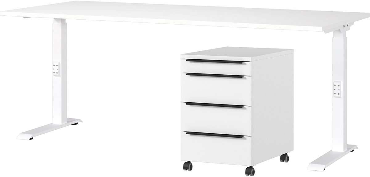 GERMANIA Büromöbel-Set »Mailand« 2 Stk. tlg. inkl. Schreibtisch und Rollcon günstig online kaufen