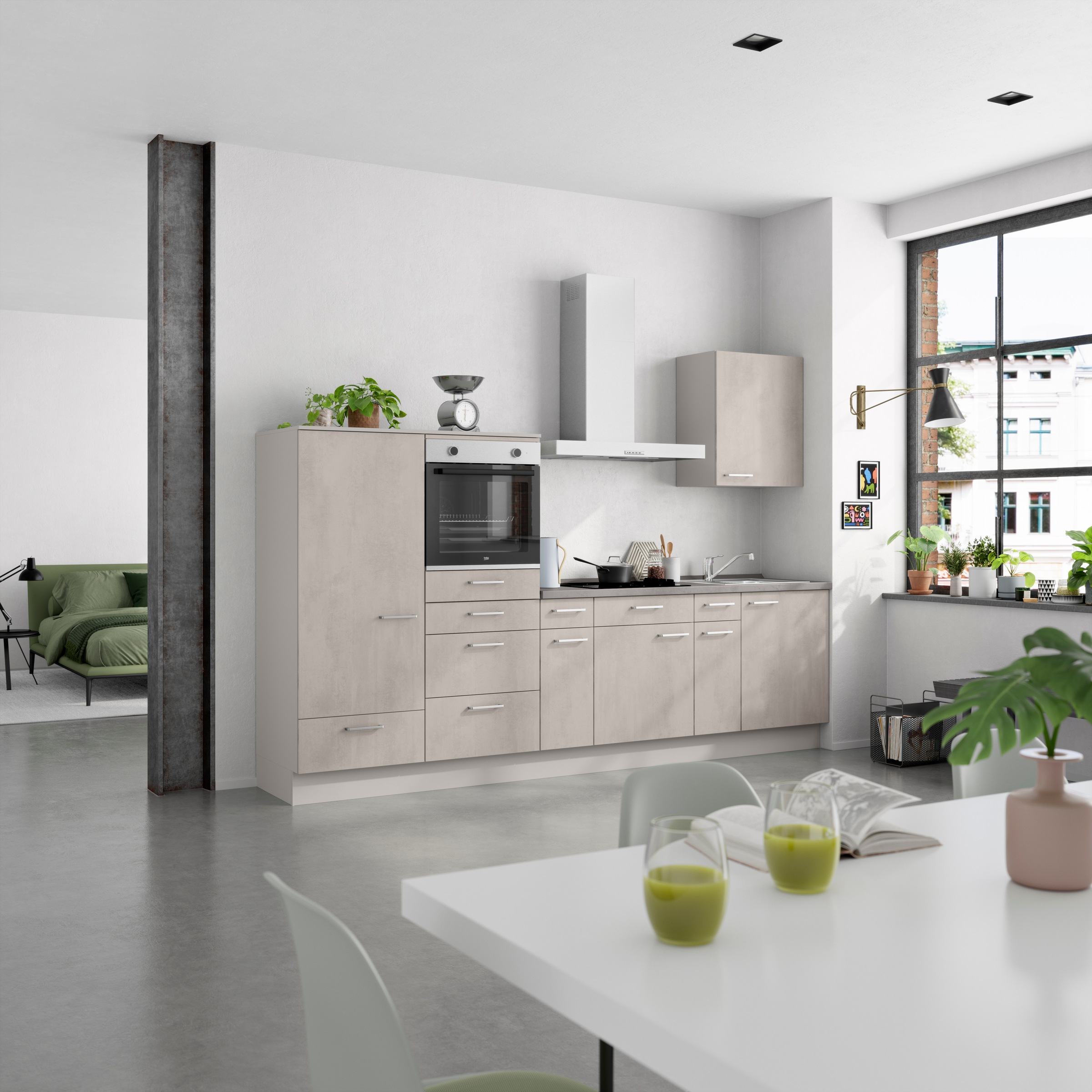 nobilia® Küchenzeile »"Riva I"« vormontiert, Ausrichtung wählbar, Breite 30 günstig online kaufen