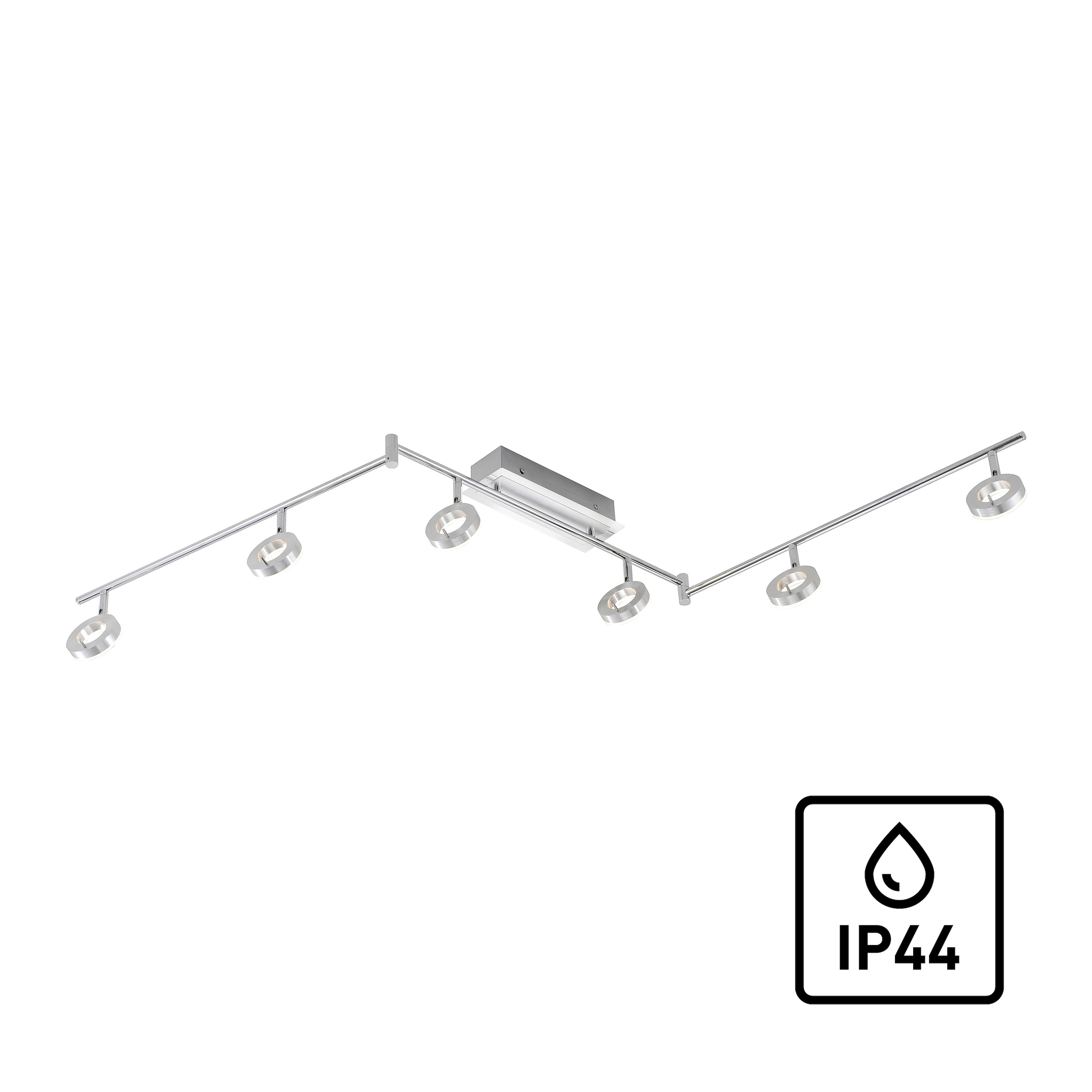 Paul Neuhaus Deckenleuchte »SILEDA«, Schutzart IP44, inkl. integrierter LED-Leuchmodule  3000 K, 4500 lm