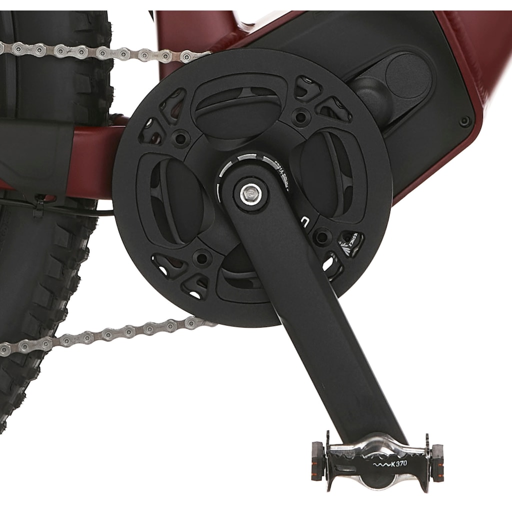 FISCHER Fahrrad E-Bike »MONTIS 7.0I 630«, 12 Gang, SRAM, SX 11-50, Mittelmotor 250 W, (mit Bedienungsanleitung-mit Akku-Schlüssel-mit Akku-Ladegerät-mit Beleuchtungsset-mit Schloss-mit Werkzeug)