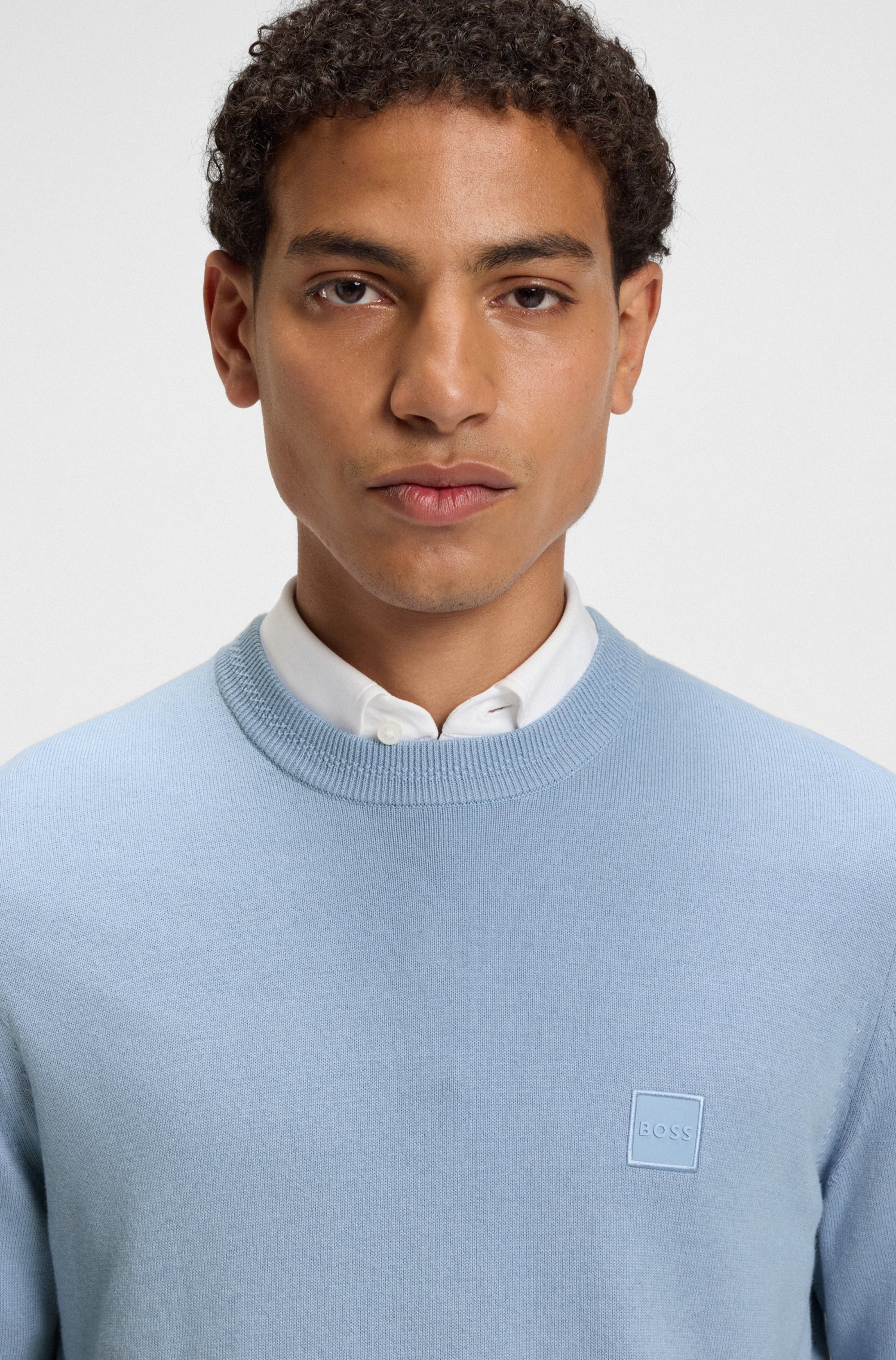 BOSS ORANGE Strickpullover »Kanovano«, mit Rundhalsausschnitt
