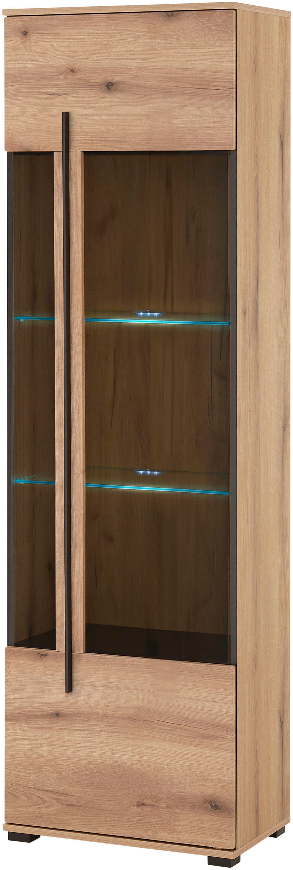 INOSIGN Vitrine »Cantara, Vitrinenschrank in Eiche Evoke oder weiß, Standvi günstig online kaufen