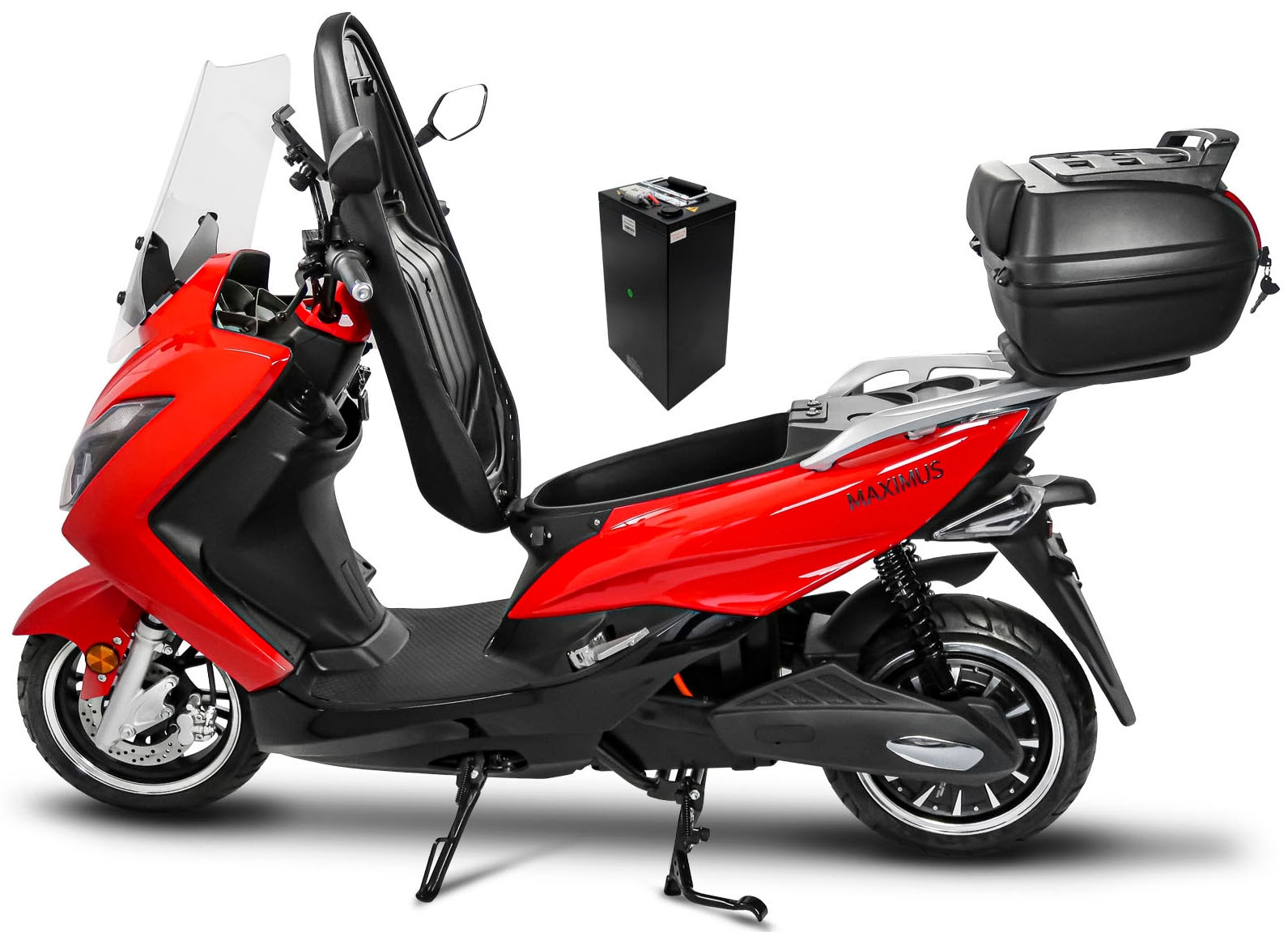 Rolektro E-Motorroller »Maximus MX2-45, 1 Akku«, bis zu 84 km Reichweite, mit integr. Alarmanlage