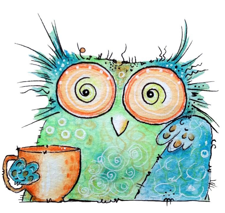 Wandtattoo »Vogel Kaffee Eule Coffee Owl«, (1 St.), selbstklebend, entfernbar