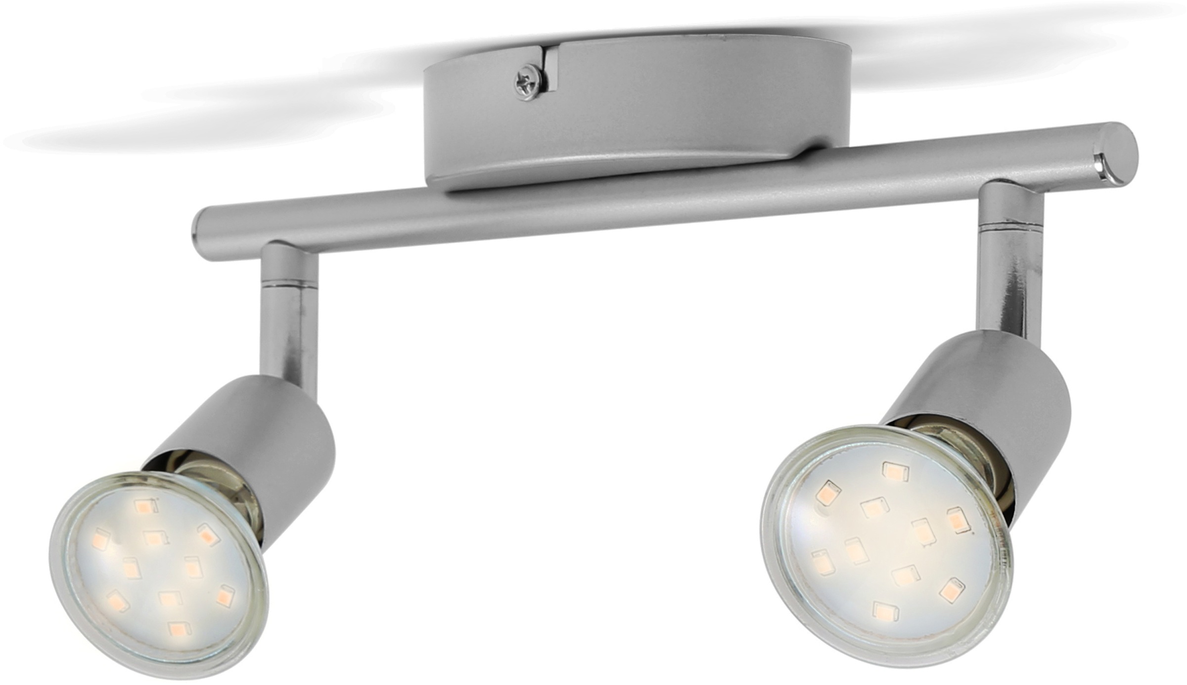 online kaufen GU10 Deckenleuchte, Deckenlampe B.K.Licht 250lm Decken-Spot flammig-flammig, 3W 2 schwenkbar Wohnzimmer LED LED inkl.