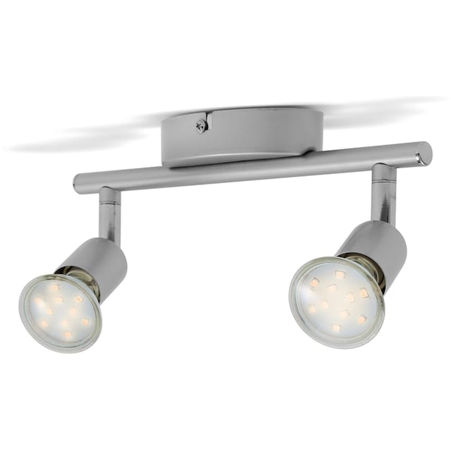B.K.Licht LED Deckenleuchte, 2 flammig-flammig, LED Deckenlampe Wohnzimmer  schwenkbar inkl. 3W 250lm GU10 Decken-Spot online kaufen