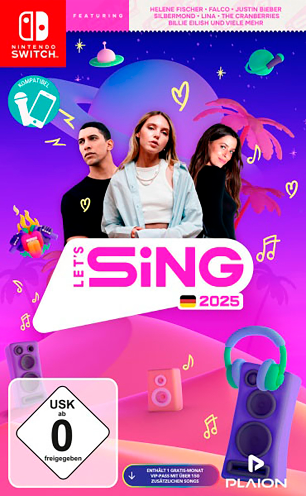 Spielesoftware »Let's Sing 2025 German Version«, Nintendo Switch