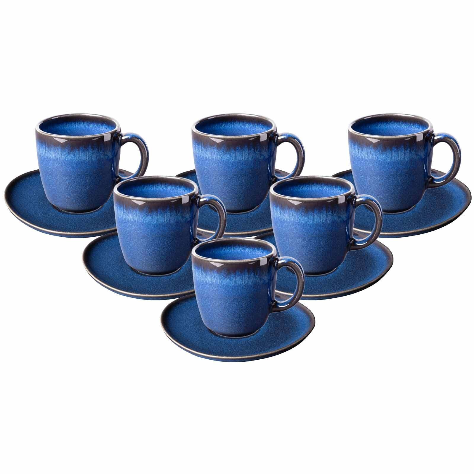 like. by Villeroy & Boch Tasse »Kaffeetassen mit Untertassen Lave 190 ml 6e günstig online kaufen