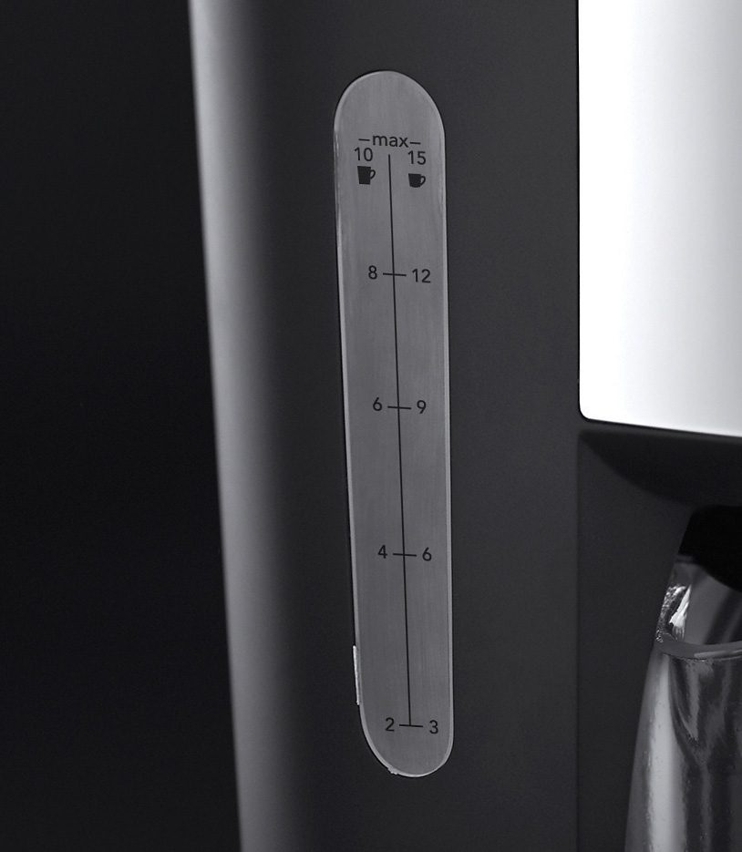 RUSSELL HOBBS Filterkaffeemaschine »Buckingham Dig. Glas 20680-56«, 1,25 l Kaffeekanne, 1x4, mit blauem Leuchtring