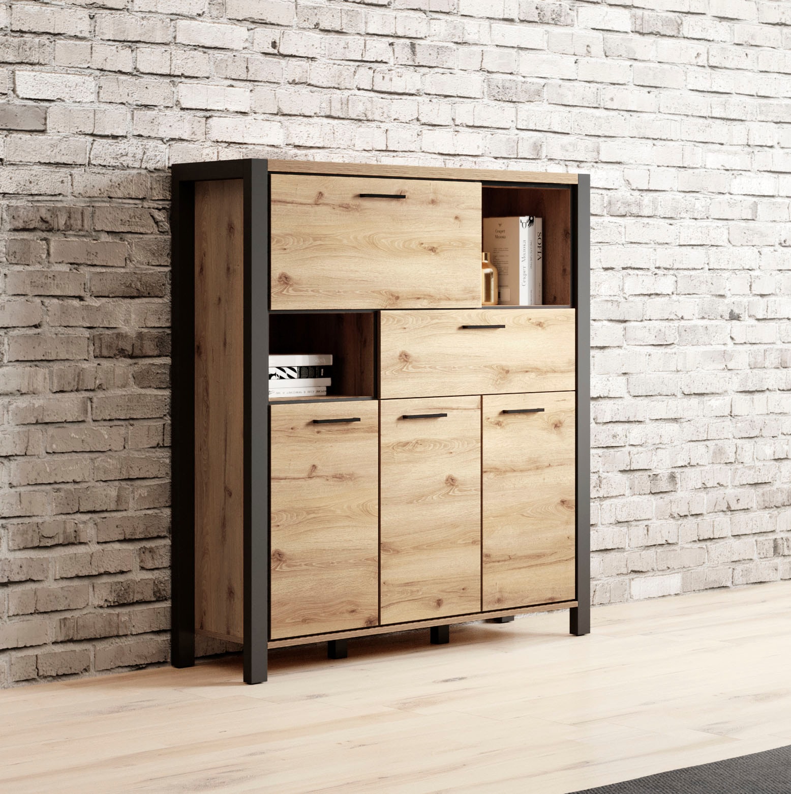 Home affaire Highboard »Aktiv«, Breite 120 cm
