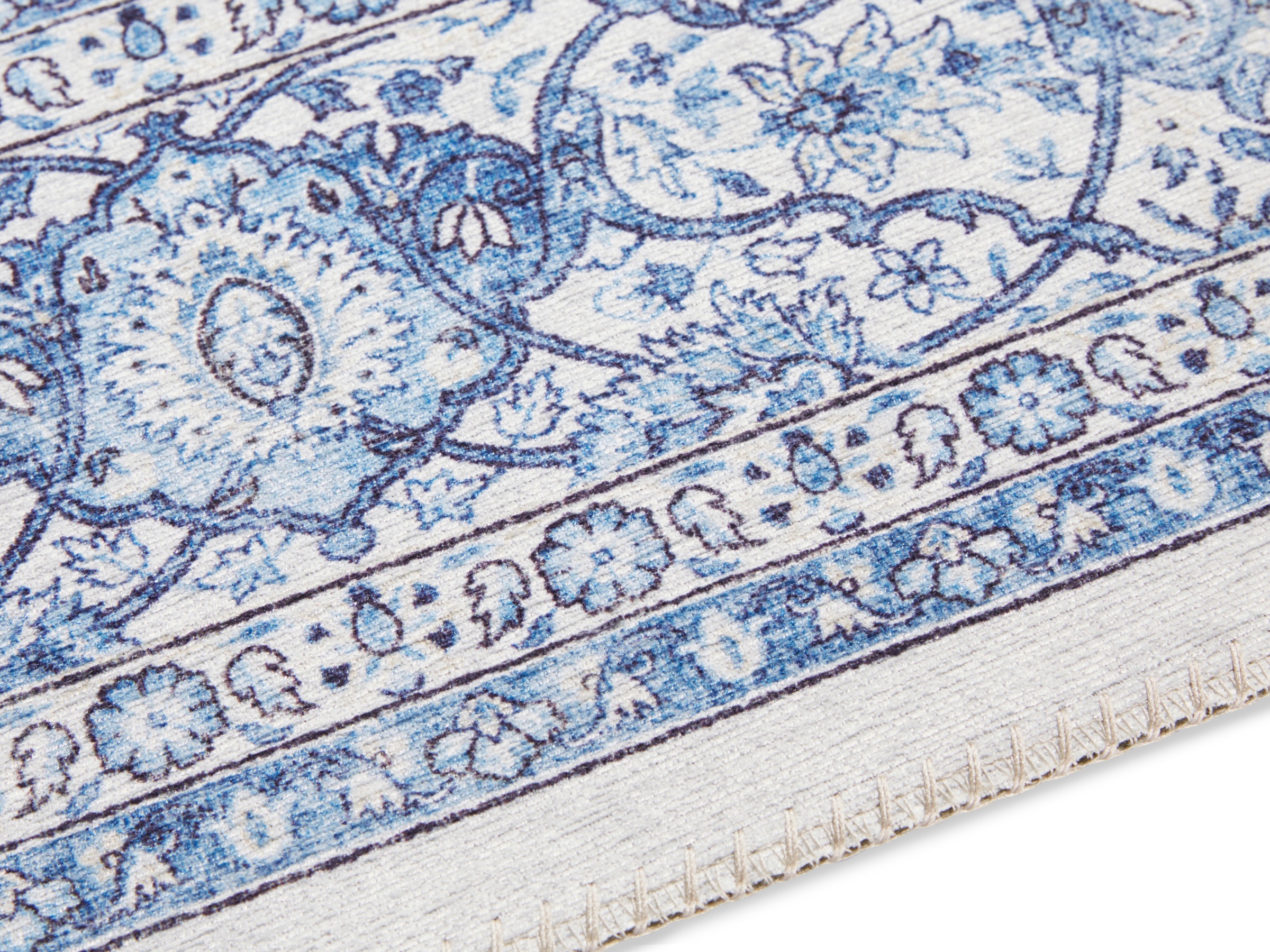 ELLE DECORATION Teppich »Keshan Maschad«, rechteckig, 5 mm Höhe, Orientalisch, Läufer, Kurzflor, Vintage, Wohnzimmer, Schlafzimmer