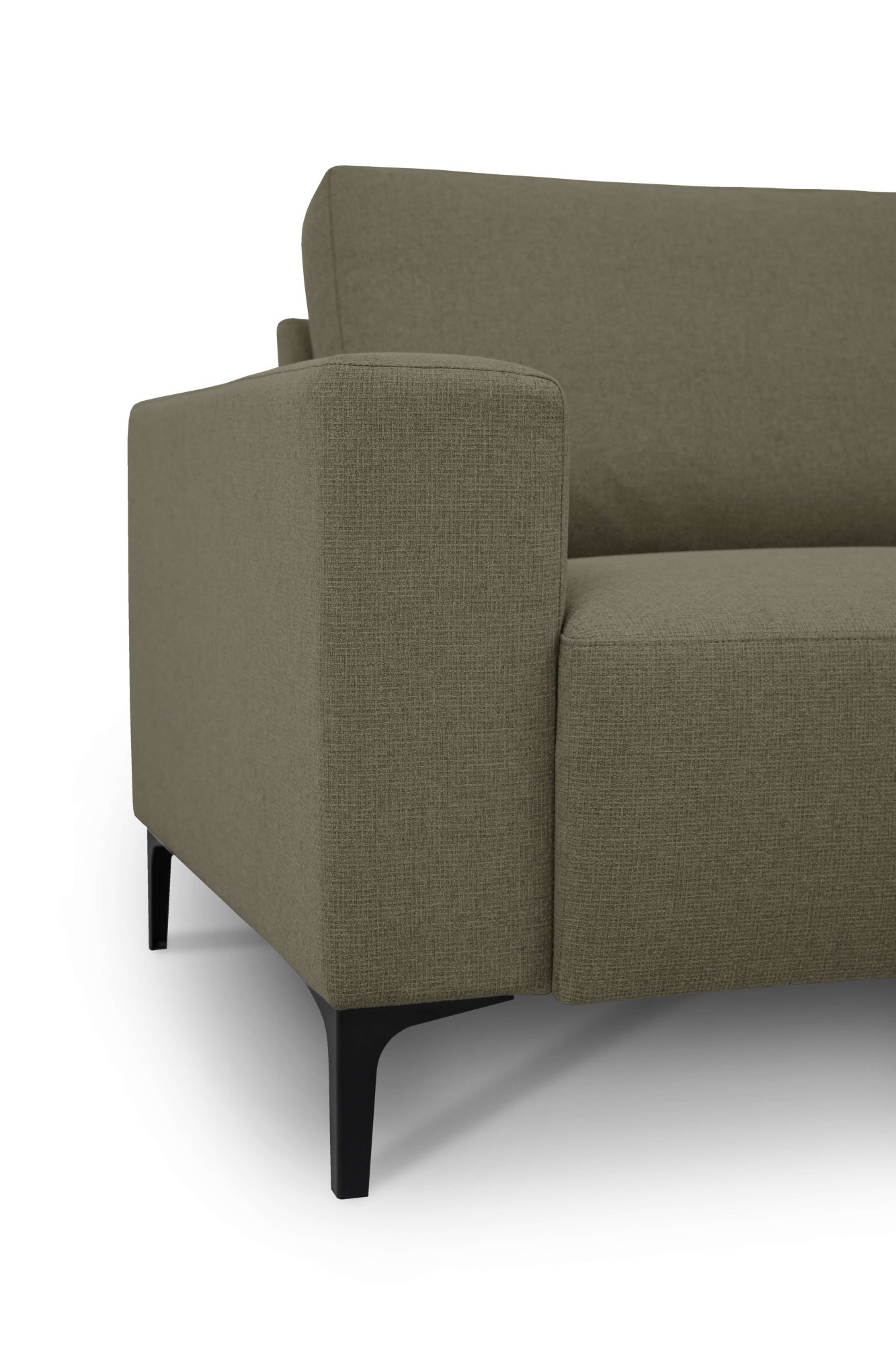 Home affaire Ecksofa »Tournon, L-Form, Breite 256 cm, Webstoff, Chenille«, Designsofa im nordischen Stil, Wellenunterfederung, Metallfüße