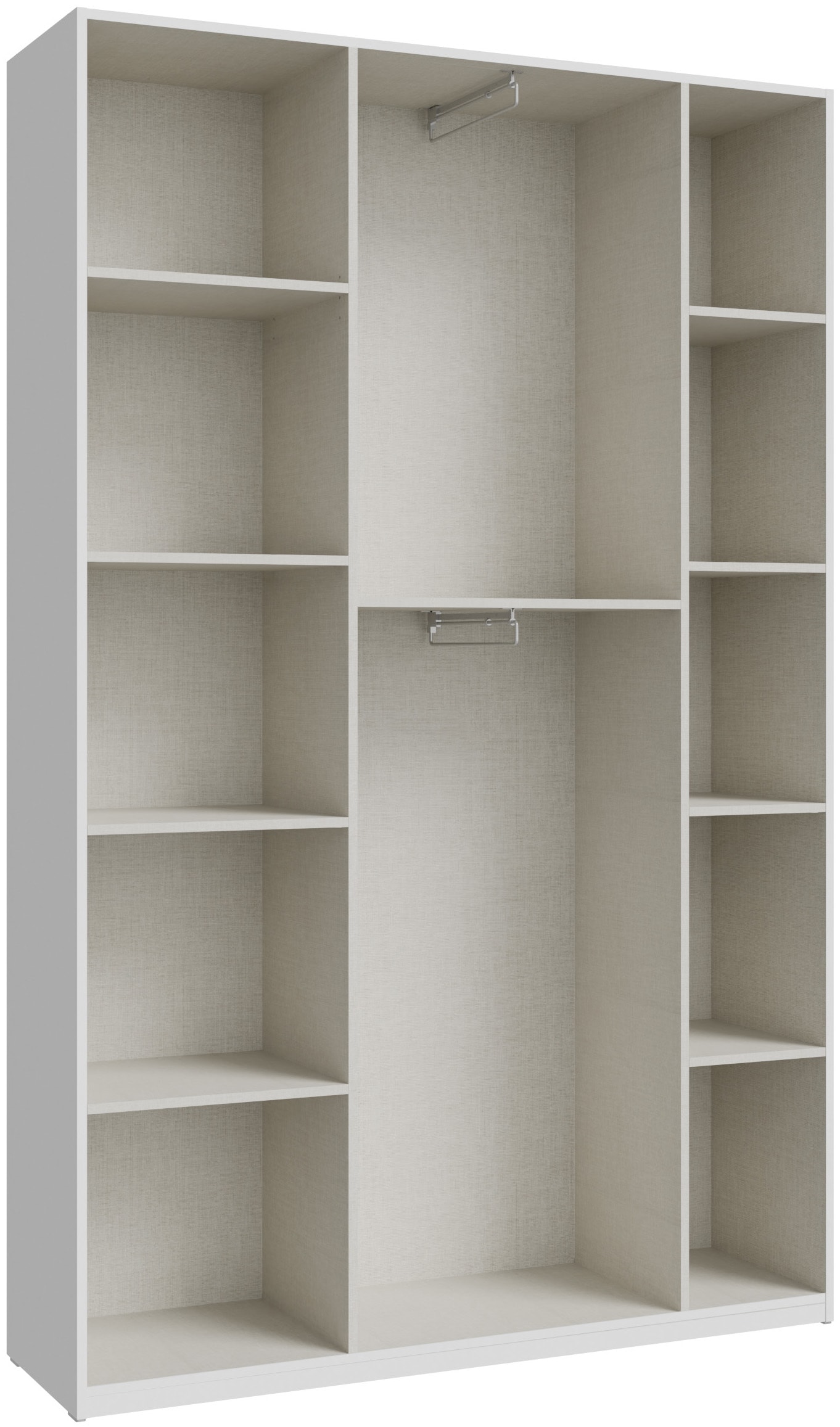 FORTE Drehtürenschrank B/H/T 133,2/210,5/42 cm, stehende Montage