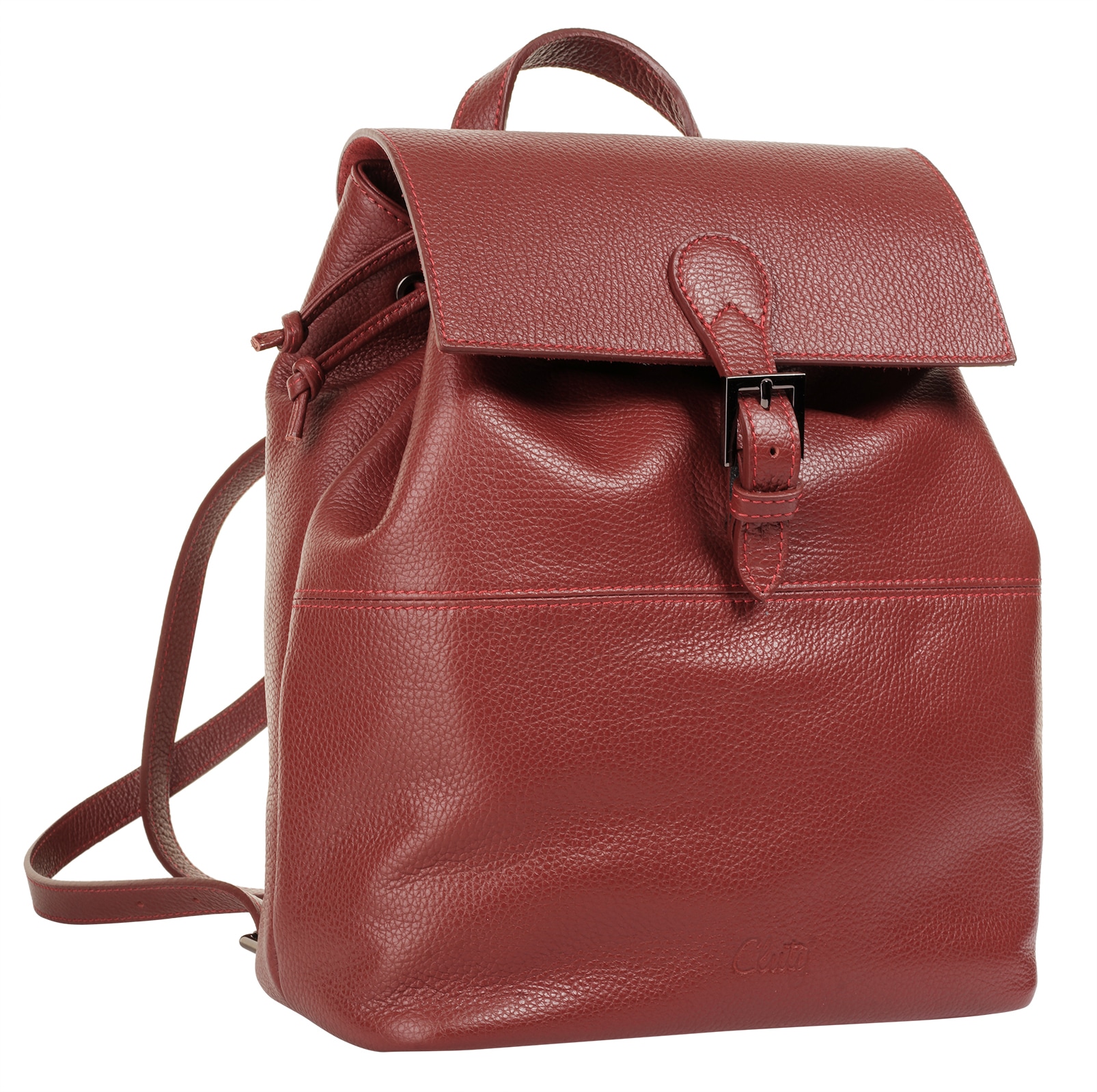 Cluty Cityrucksack, echt Leder, Made in Italy