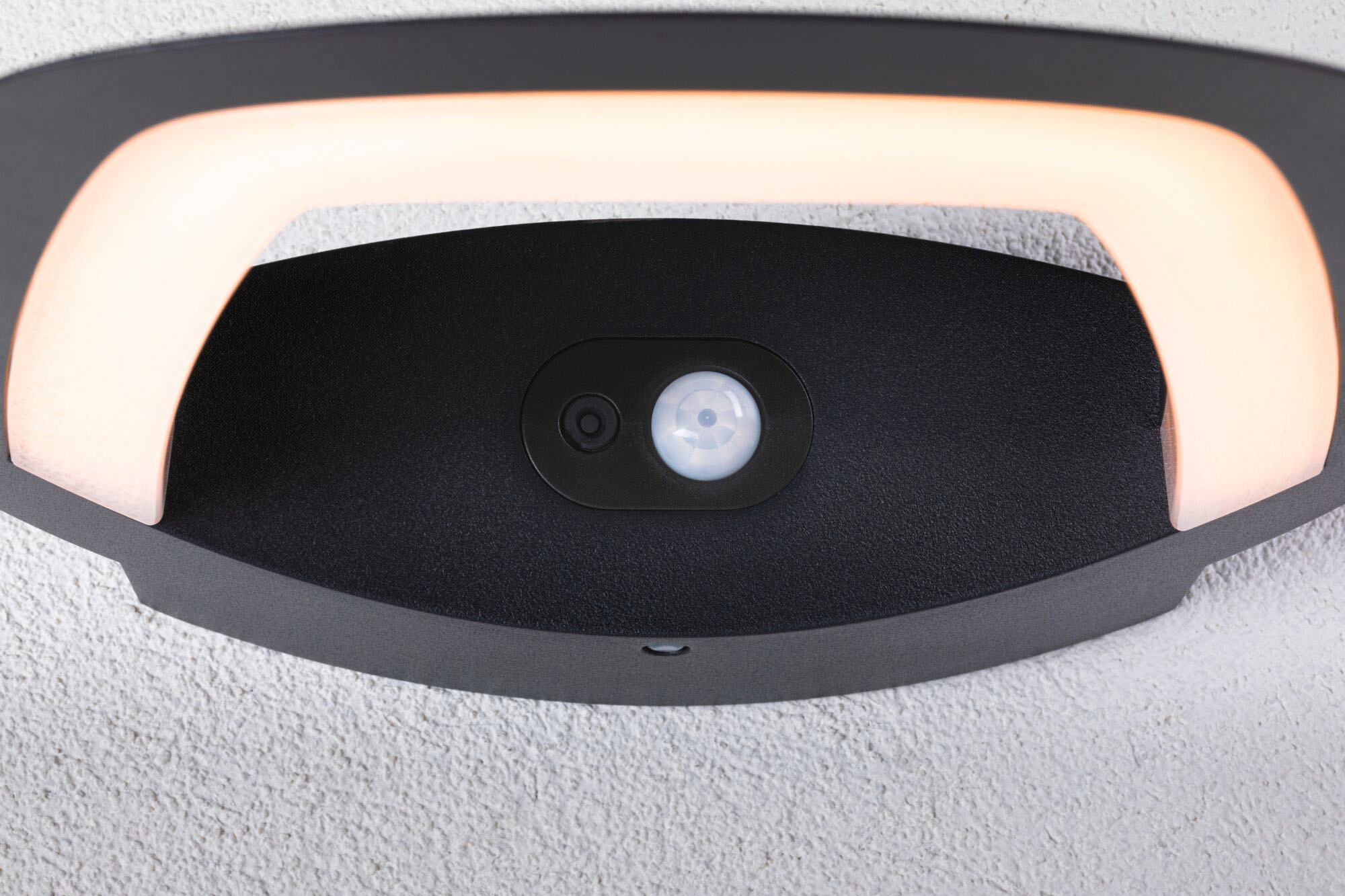Paulmann LED Außen-Wandleuchte »Outdoor 230V Akena PIR Insect Freindly anthrazit«, 1 flammig, Insektenfreundlich