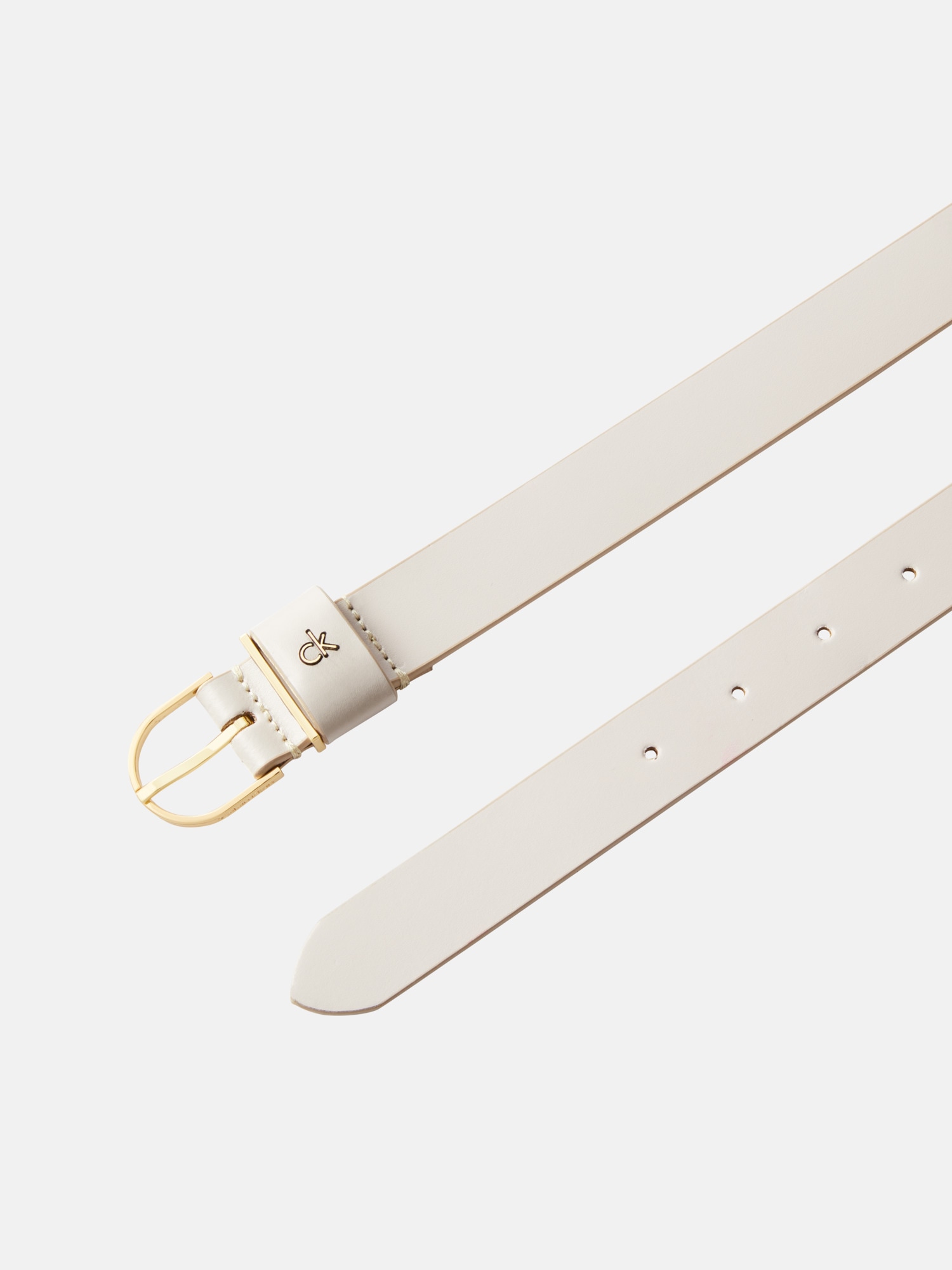 Calvin Klein Ledergürtel »CK METAL LOOP ROUND BUCKLE 25MM«, Größenverstellbar