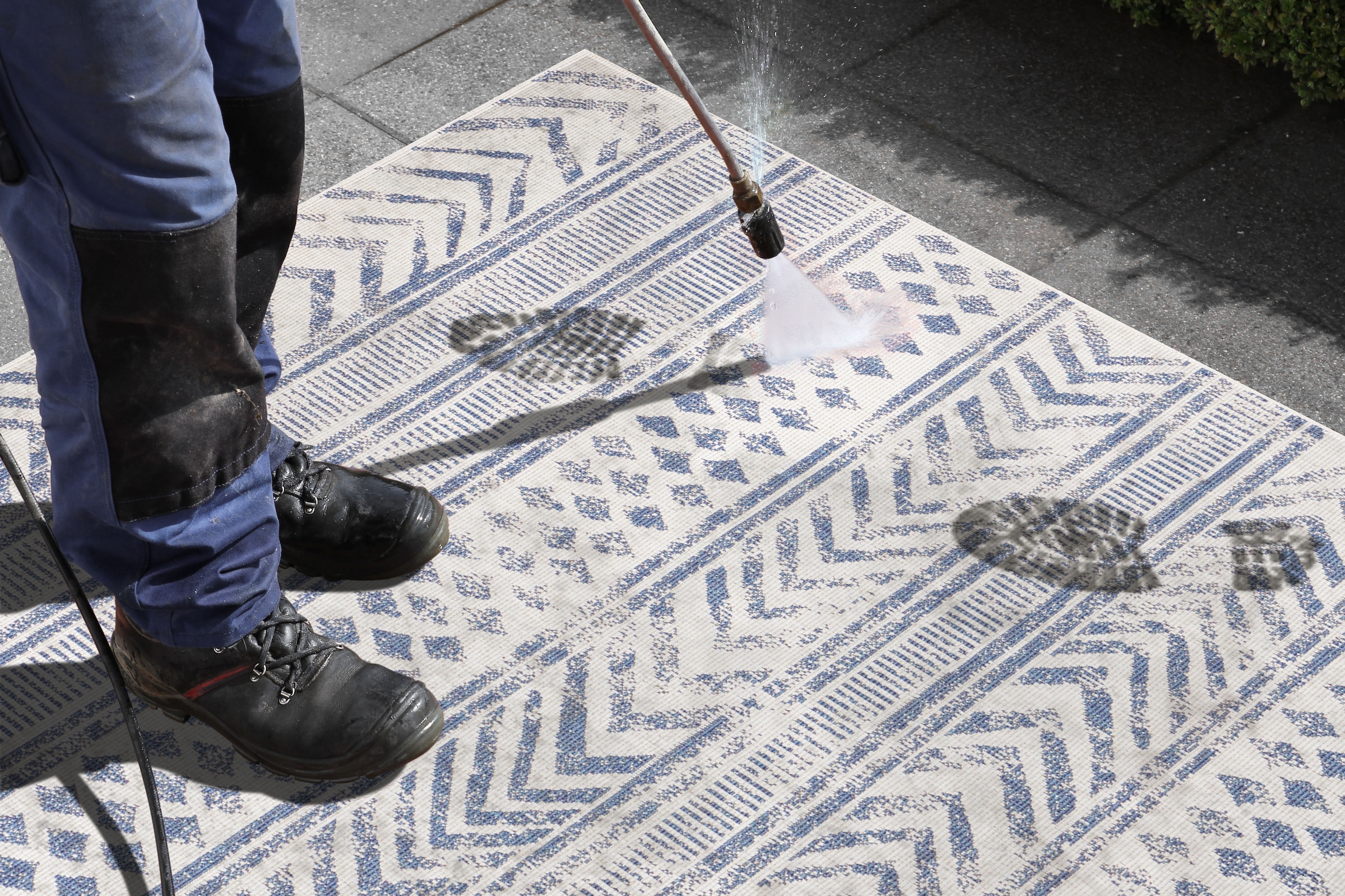 NORTHRUGS Teppich »BIRI Wendeteppich«, rechteckig, In- und Outdoor geeignet,  im Boho Stil, Flachgewebe auf Rechnung bestellen