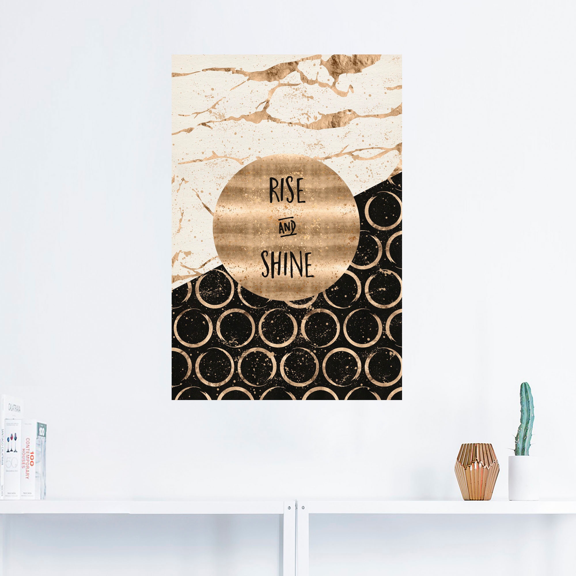 Artland Wandbild »Aufsteigen und scheinen«, Sprüche & Texte, (1 St.), als L günstig online kaufen