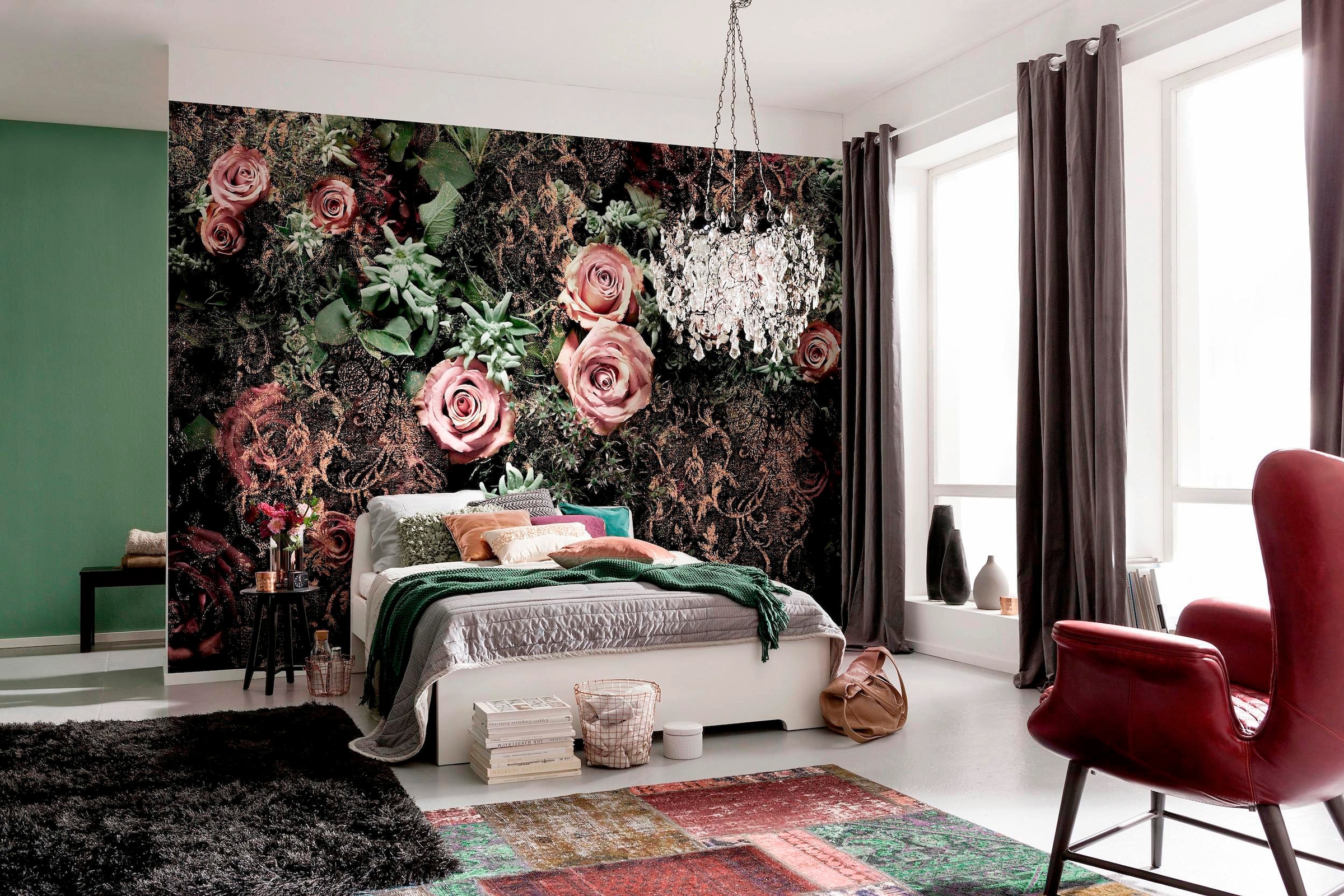 Komar Fototapete »Velvet - Größe 368 x 254 cm« bedruckt glatt Wohnzimmer, Schlafzimmer