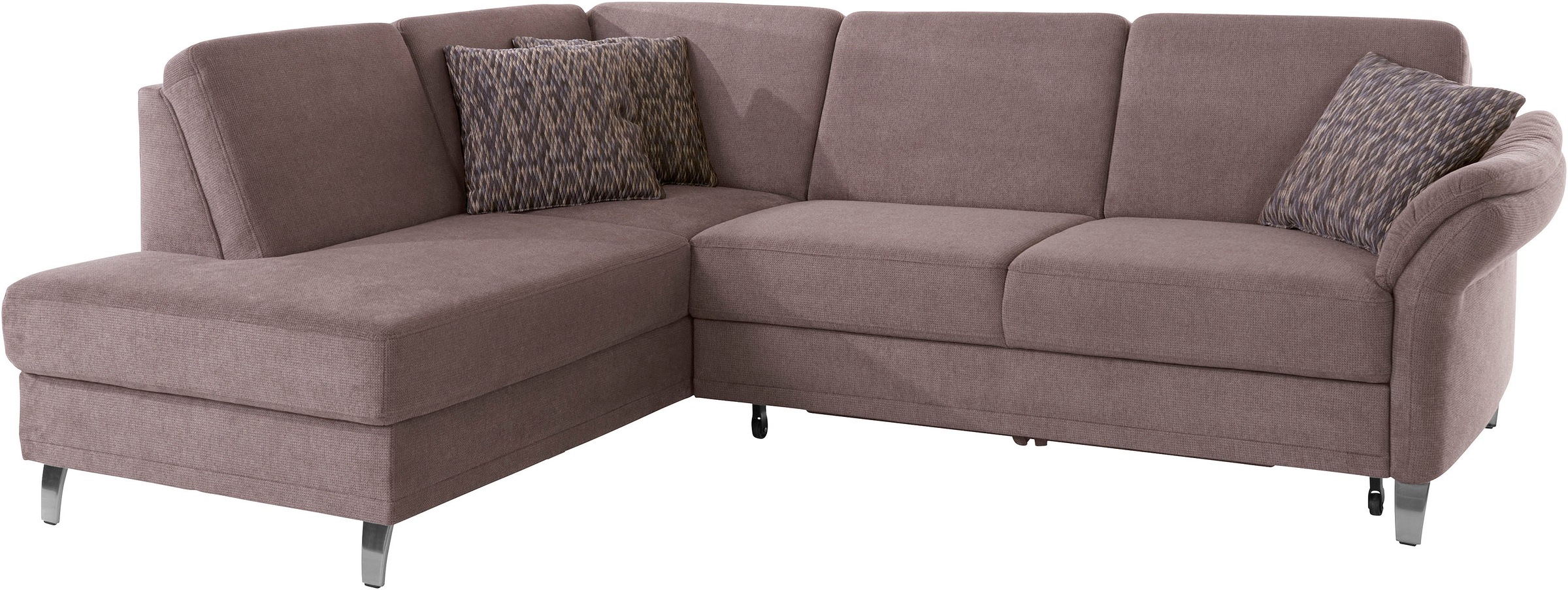 sit&more Ecksofa »Clio L-Form«, wahlweise mit Bettfunktion und Bettkasten, inklusive Federkern