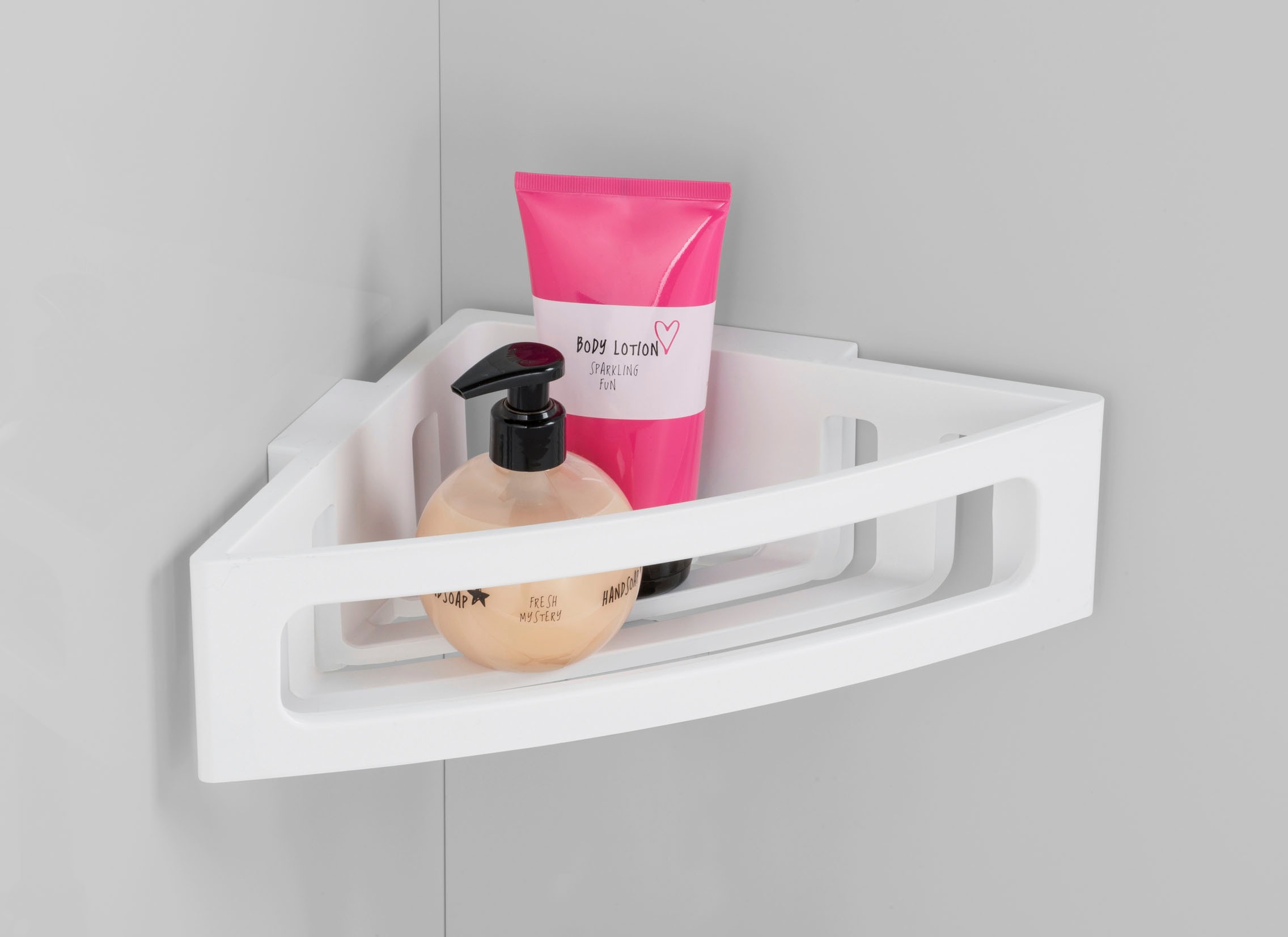 WENKO Badorganizer »Turbo-Loc® Eckablage Bralia«, Befestigen ohne Bohren