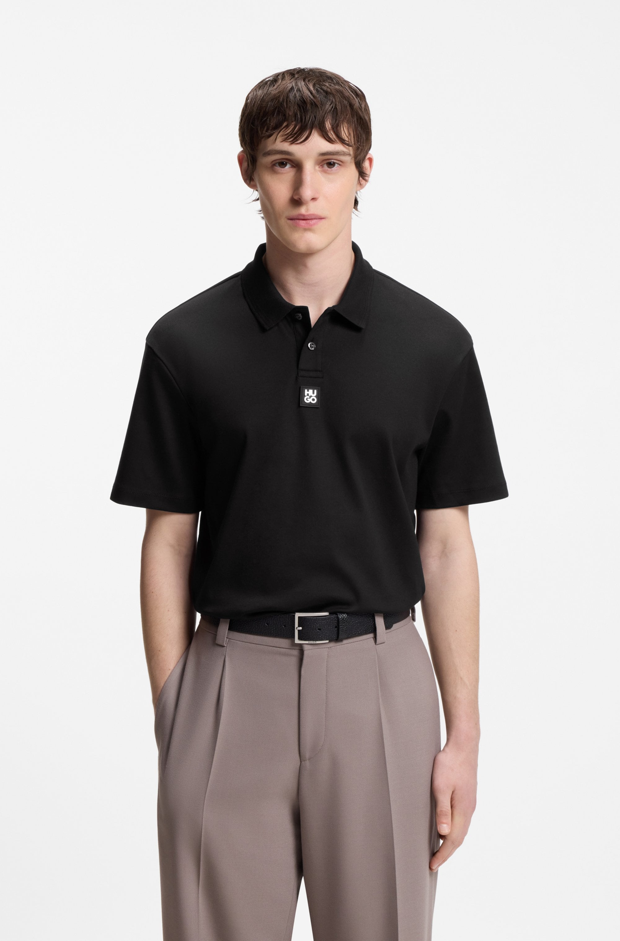 HUGO Poloshirt »Deabono_D« Polokragen, reine Baumwolle, Regular Fit