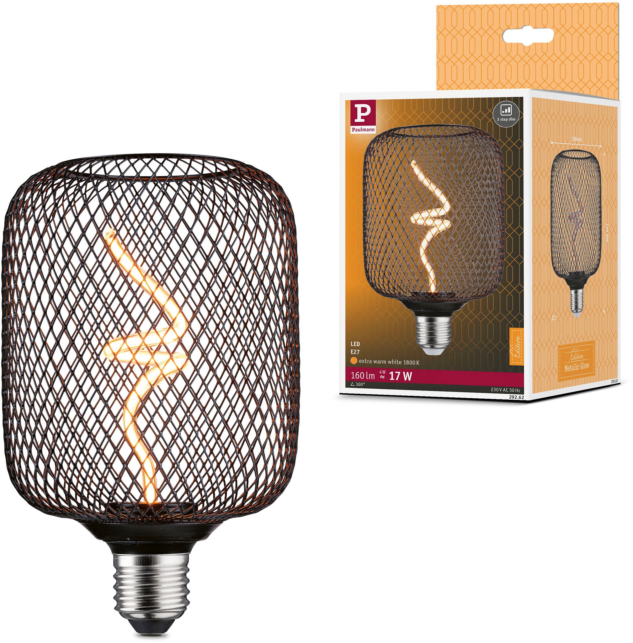 Paulmann LED-Leuchtmittel »Metallic Glow Standard 230V LED Leuchtmittel Zyl günstig online kaufen