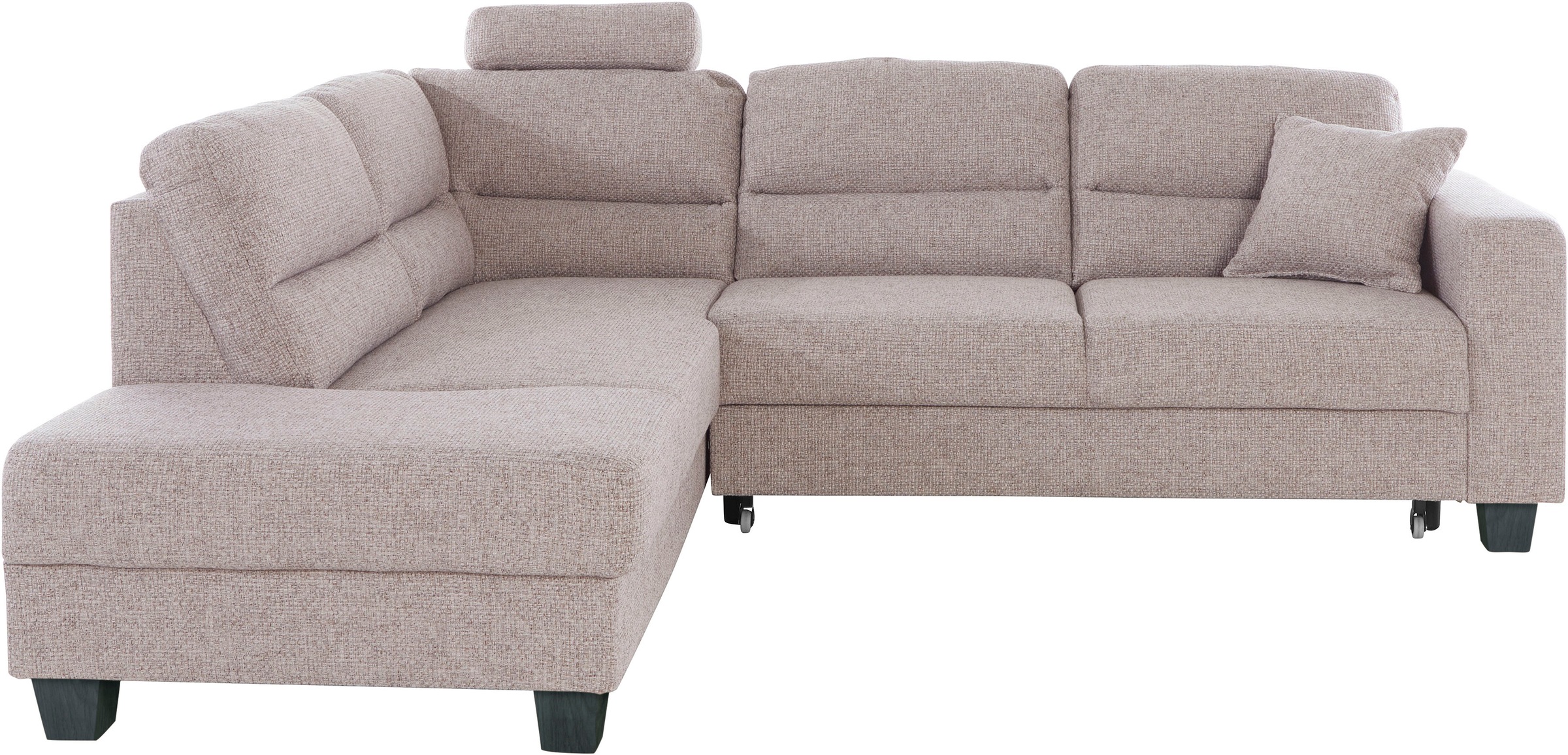TRENDMANUFAKTUR Ecksofa »Chamber, zeitlos und modern, hoher Sitzkomfort, L-Form«, wahlweise mit Schlaffunktion