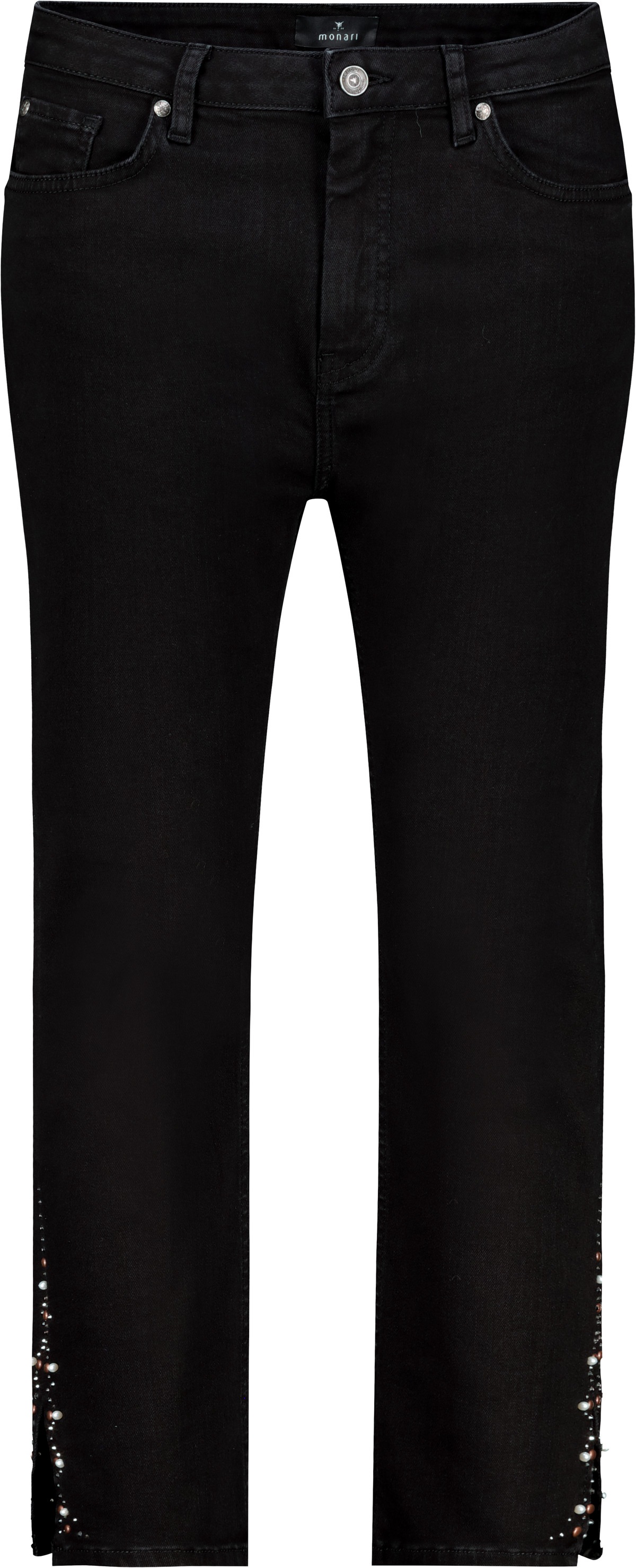 Monari 7/8-Hose »Hose Jeans Schmuck 64cm«, Mit Gürtelschlaufen