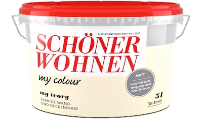 SCHÖNER WOHNEN-Kollektion Wand- und Deckenfarbe »my colour - my ivory«, 5 Liter, my... kaufen