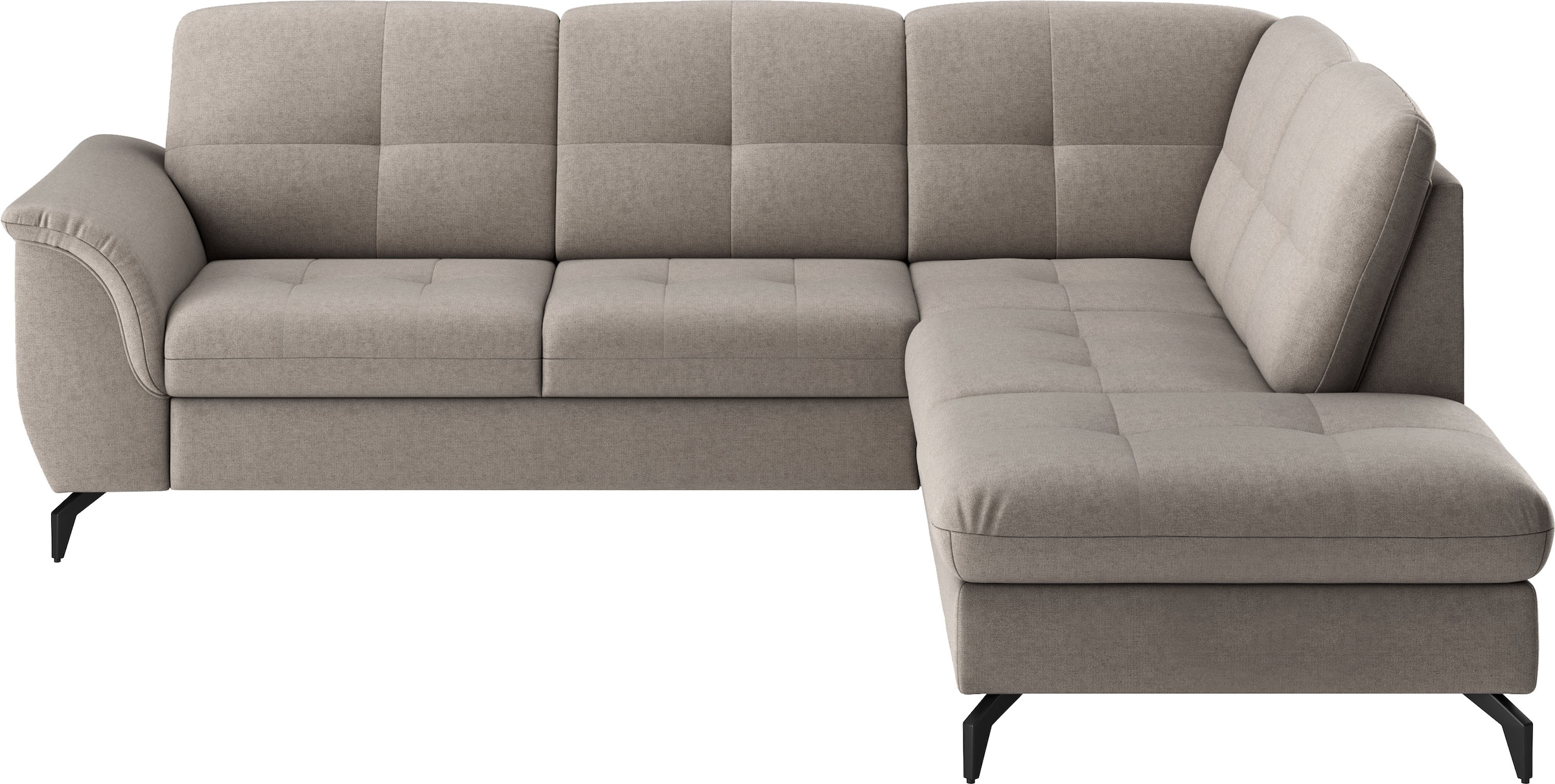 sit&more Ecksofa »Zora L-Form«, wahlweise mit Bettfunktion und Bettkasten