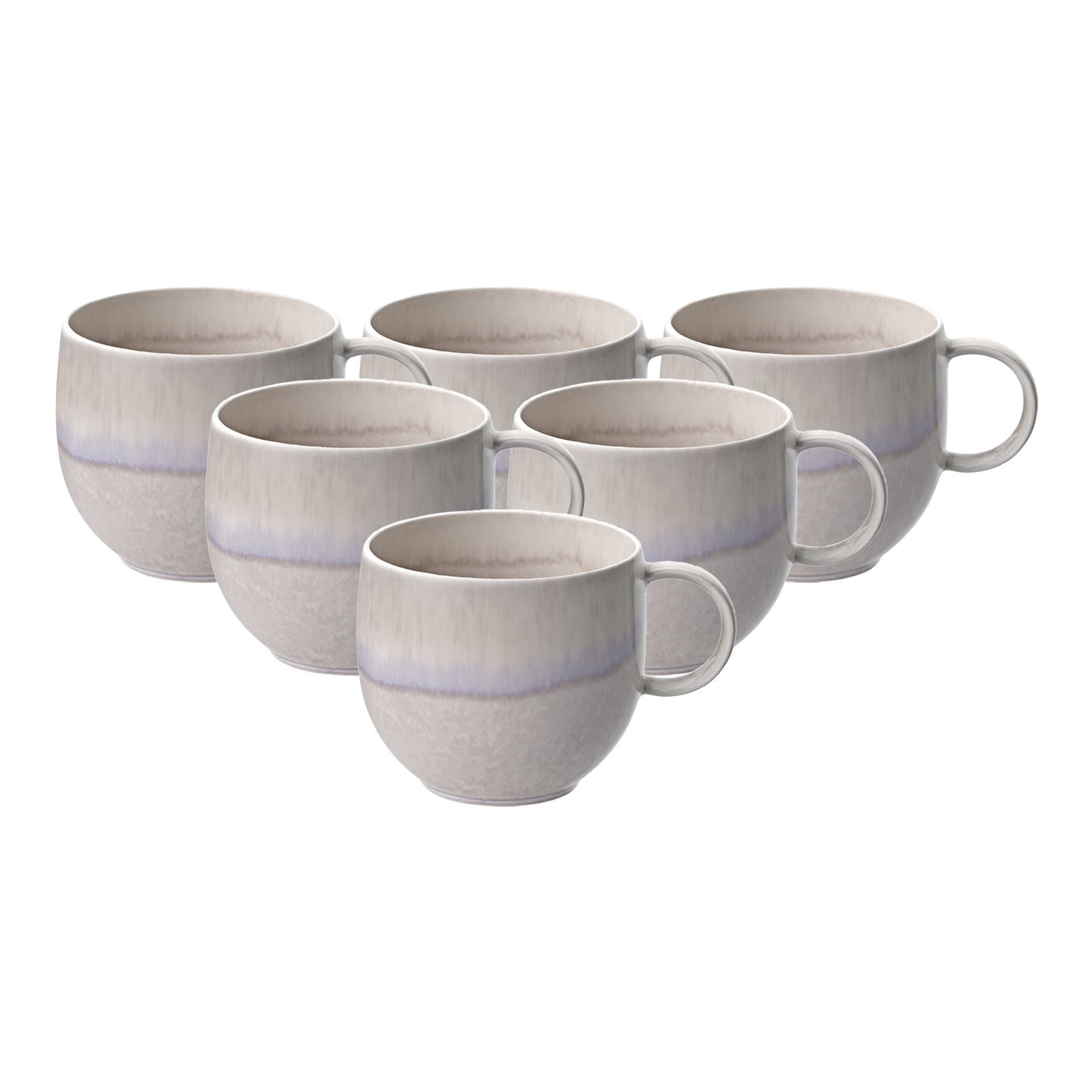 like. by Villeroy & Boch Becher »Henkelbecher Perlemor Sand 290 ml 6er Set günstig online kaufen