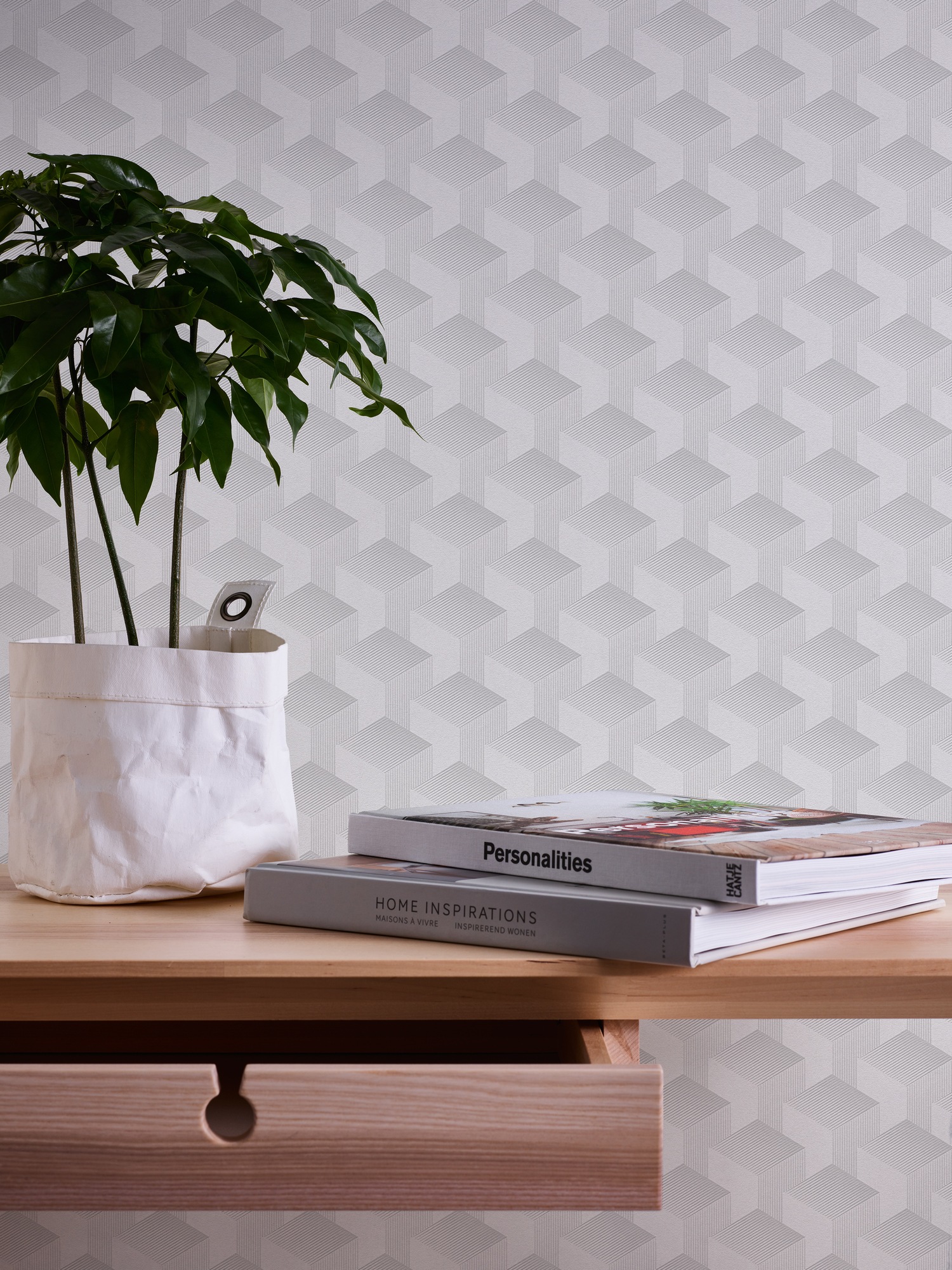 A.S. Création Vliestapete »Schlichte 3D-Tapete«, matt-gemustert-neutral, Grafiktapete 3D-Effekt Tapeten Wohnzimmer Schlafzimmer Küche modern