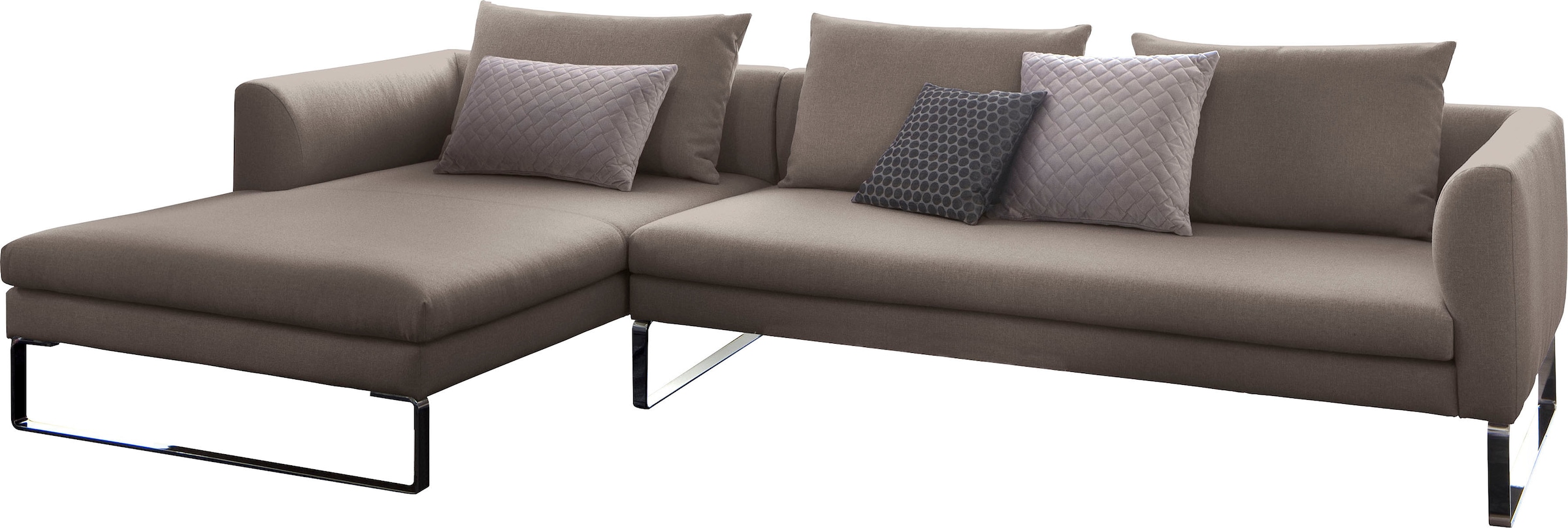 3C Candy Ecksofa »Avola modern elegantes Designsofa mit Bügelfuß, L-Form«, günstig online kaufen