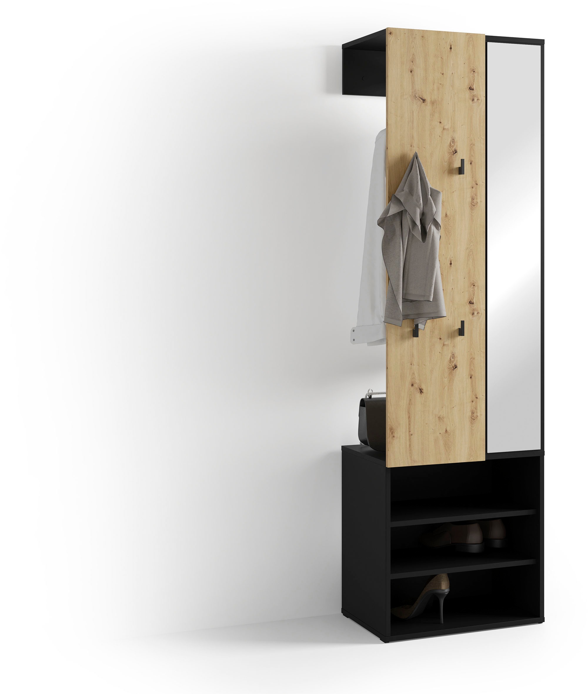 byLIVING Kompaktgarderobe »Dielen - Set Andorra« 1 Stk. tlg. maximale Ordnu günstig online kaufen