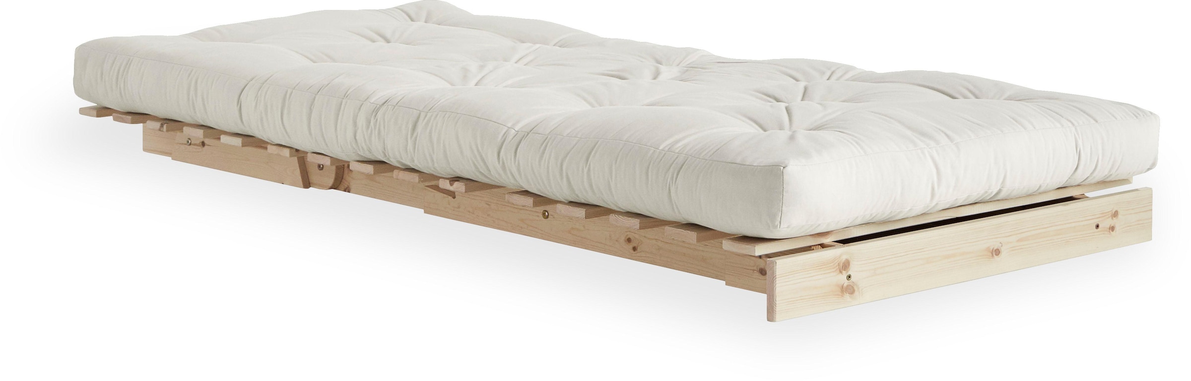 Karup Design Daybett »Daybett Roots Schlafsofa – Gästebett & Sofa aus FSC®-Kiefer« Inkl. Futonmatratze, in mehreren Größen & Farben erhältlich