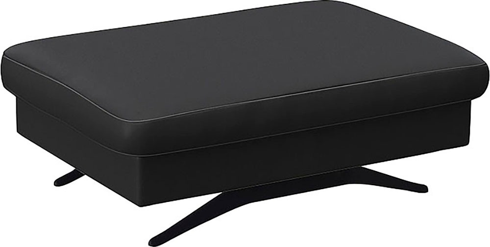 FLEXLUX Pouf »Glow Sitzhocker, Polsterhocker«, Hocker mit Stauraum, Fuß schwarz