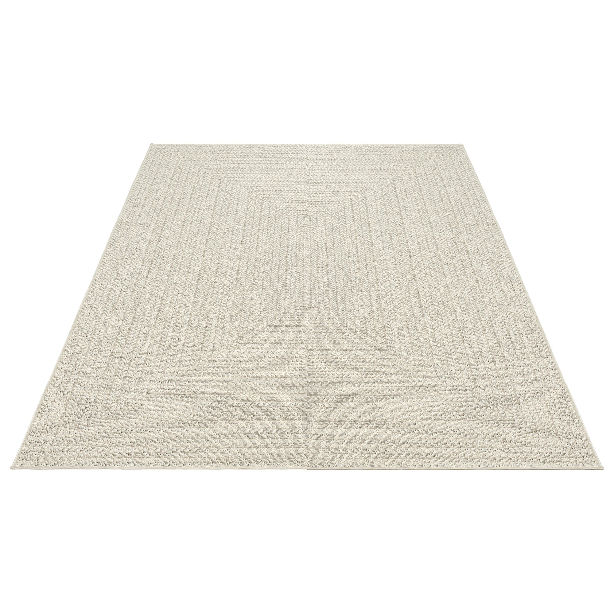 the carpet Teppich »Kansas«, rechteckig, 1 mm Höhe, moderner robuster In und Outdoor Teppich Jute Look