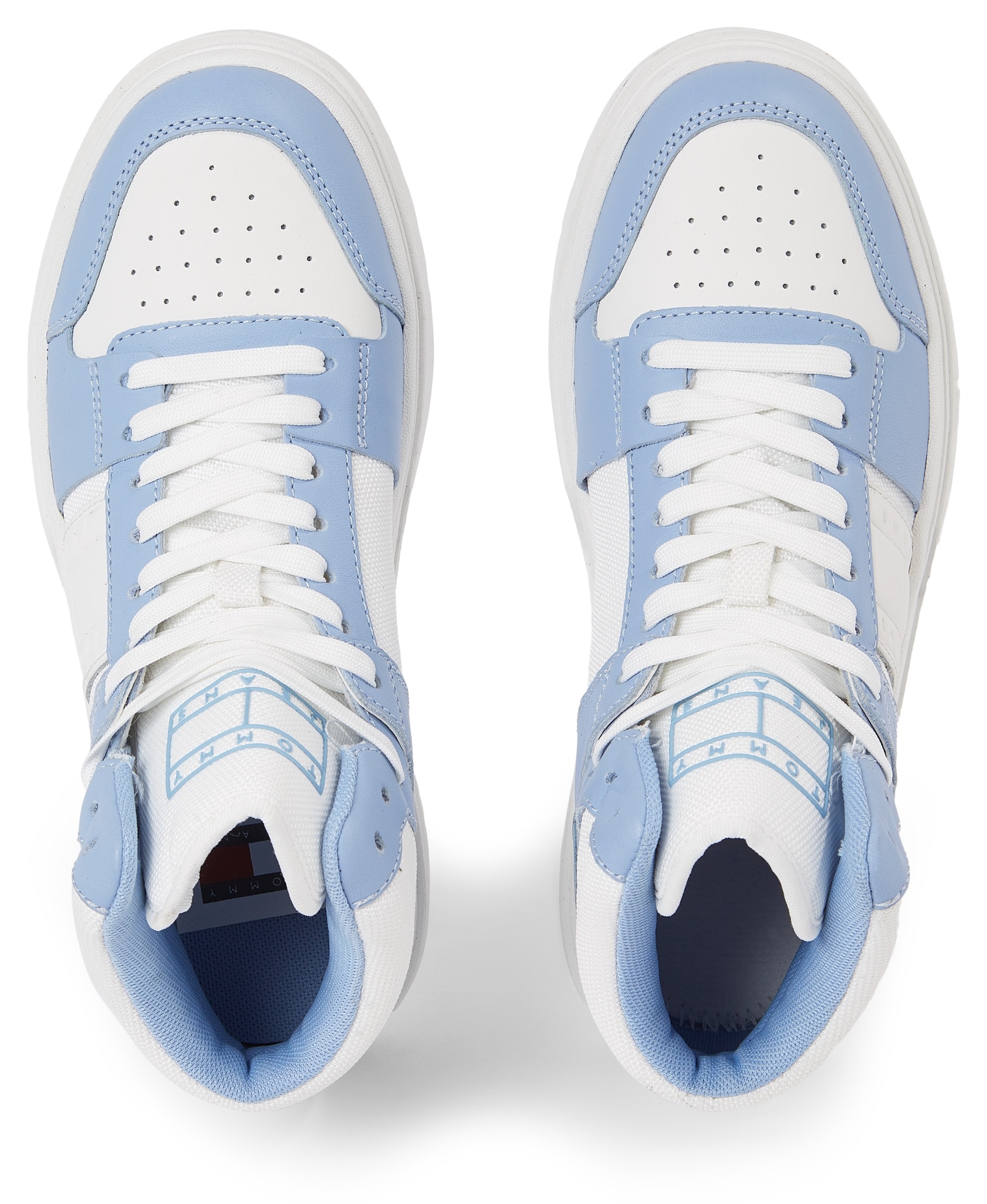 Tommy Jeans Sneaker »THE BROOKLYN MID TOP«, Plateau, High Top-Sneaker, Freizeitschuh, gepolsterter Schaftrand