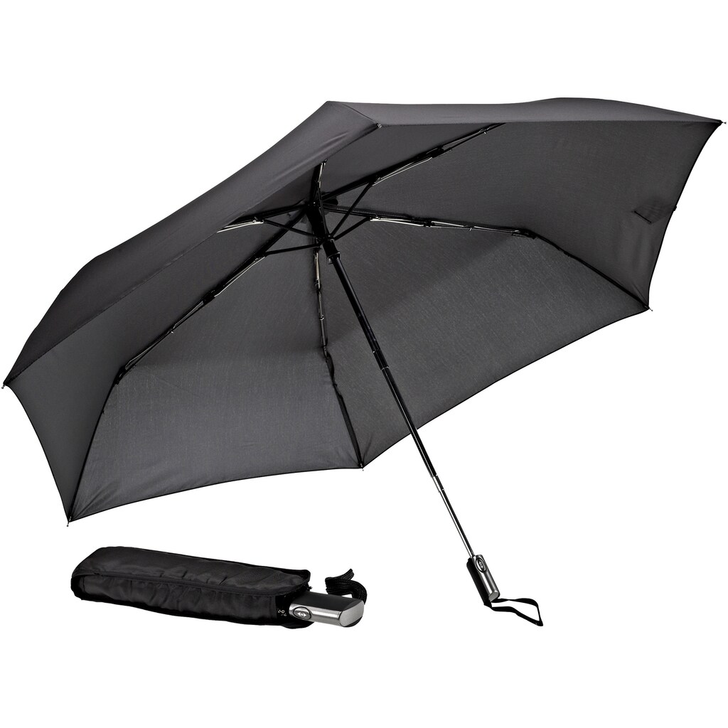 EuroSCHIRM® Taschenregenschirm »Automatik 3224, schwarz«