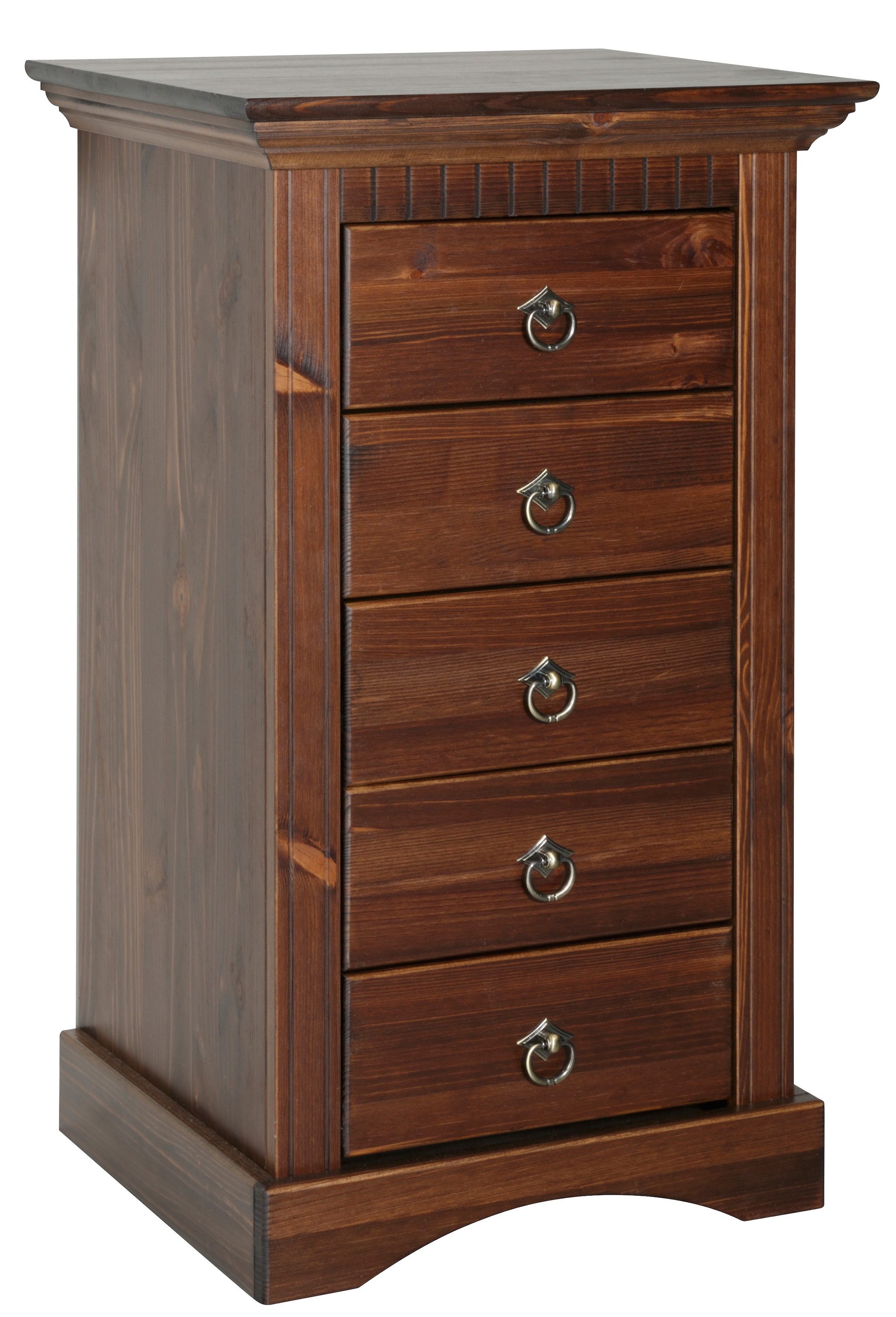 Home affaire Kommode »Rustic«, Breite 48cm, aus massiver Kiefer, 5 Schublad günstig online kaufen