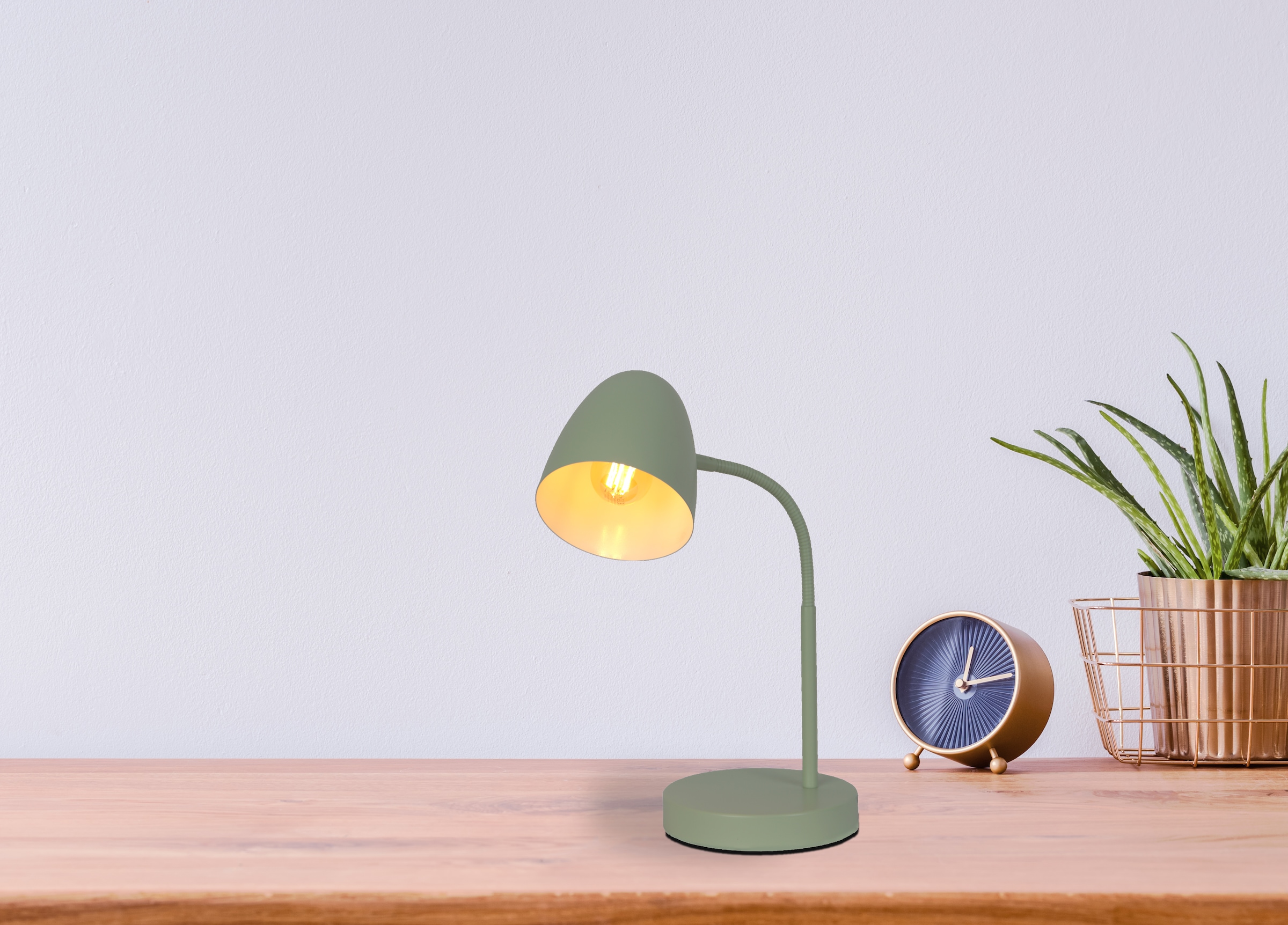 NOWA Tischleuchte »JASON« E14 1 Stk. Tischlampe Nachttischlampe Deko-Tischleuchte Schlafzimmer