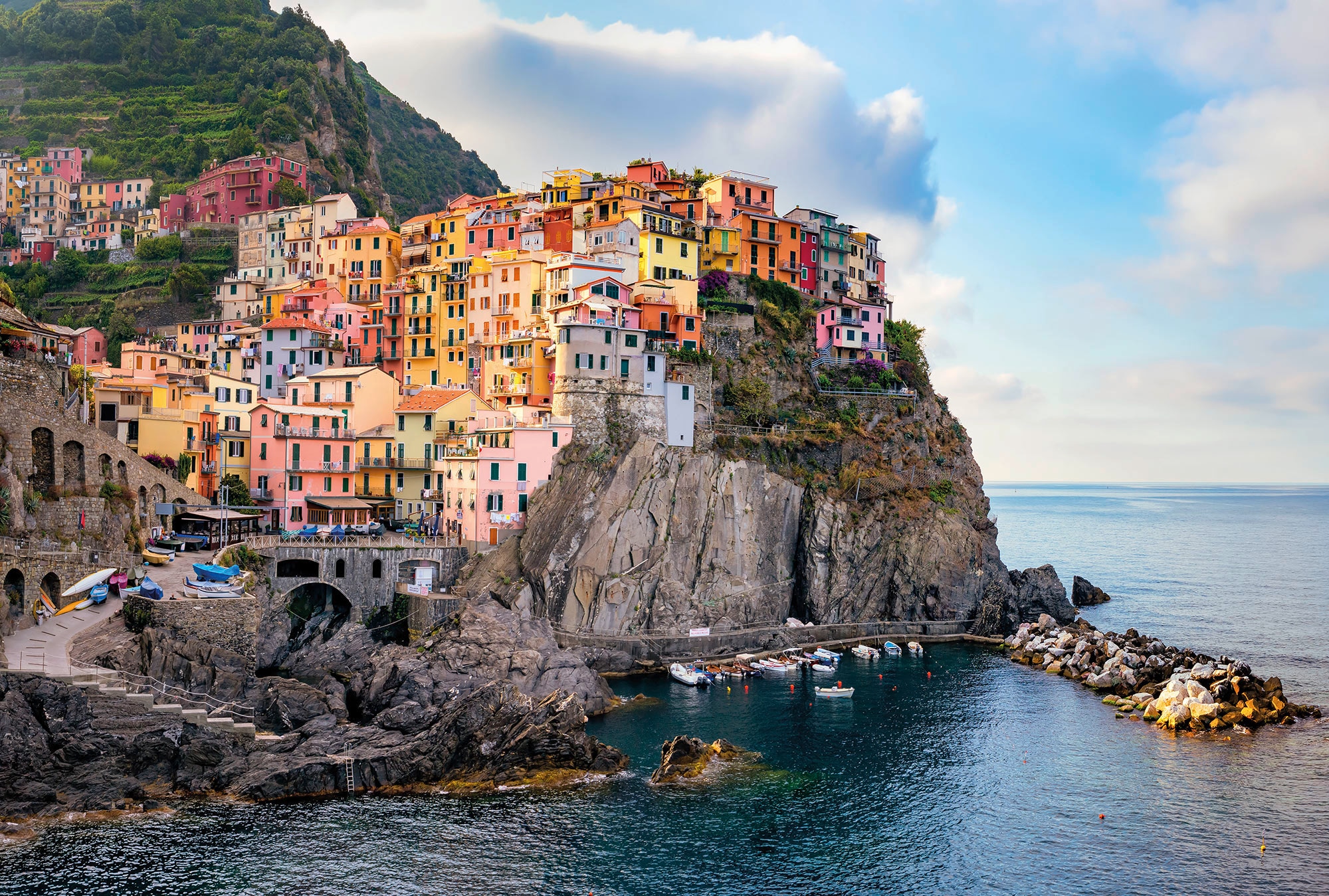 Komar Fototapete »Vlies - Cinque Terre - Größe 368 x 248 cm«, bedruckt, Woh günstig online kaufen