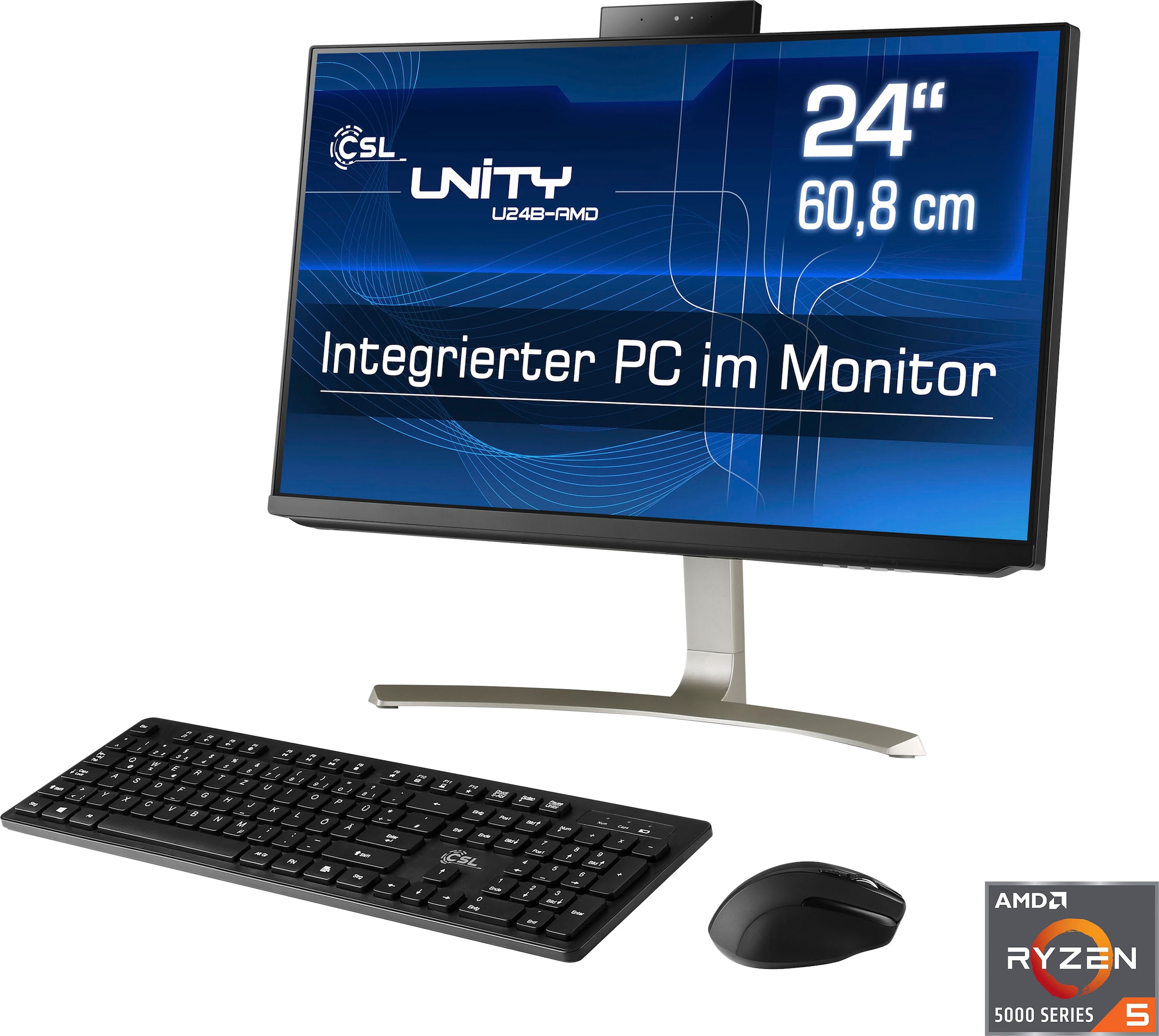 CSL All-in-One PC »Unity U24B-AMD / 5650GE / 1000 GB / 16 GB RAM / Win 11«
