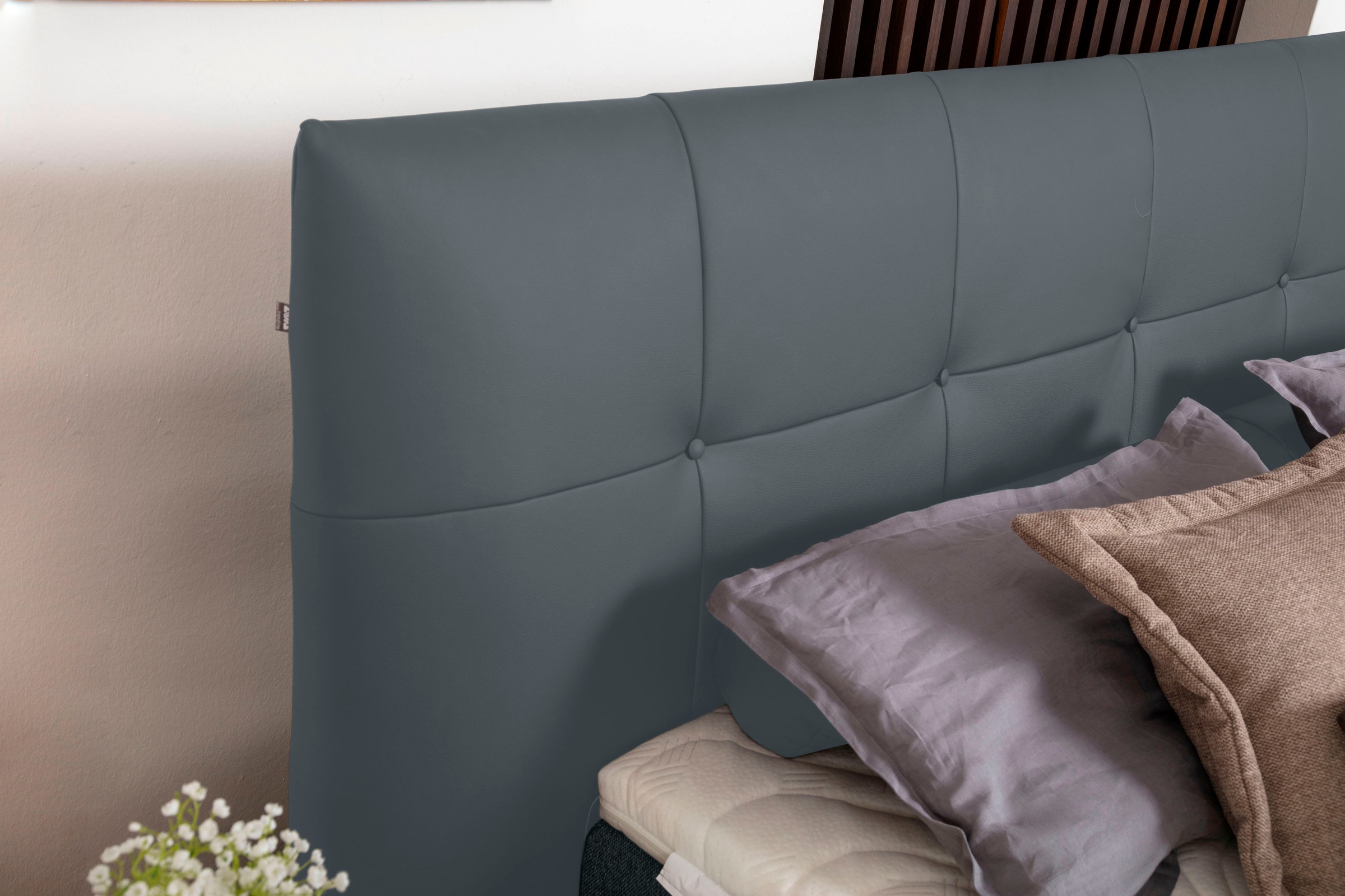 alina Boxspringbett »Luella«, ADA trendline Boxspringbett, inkl. Matratze und Viscoschaum-Topper