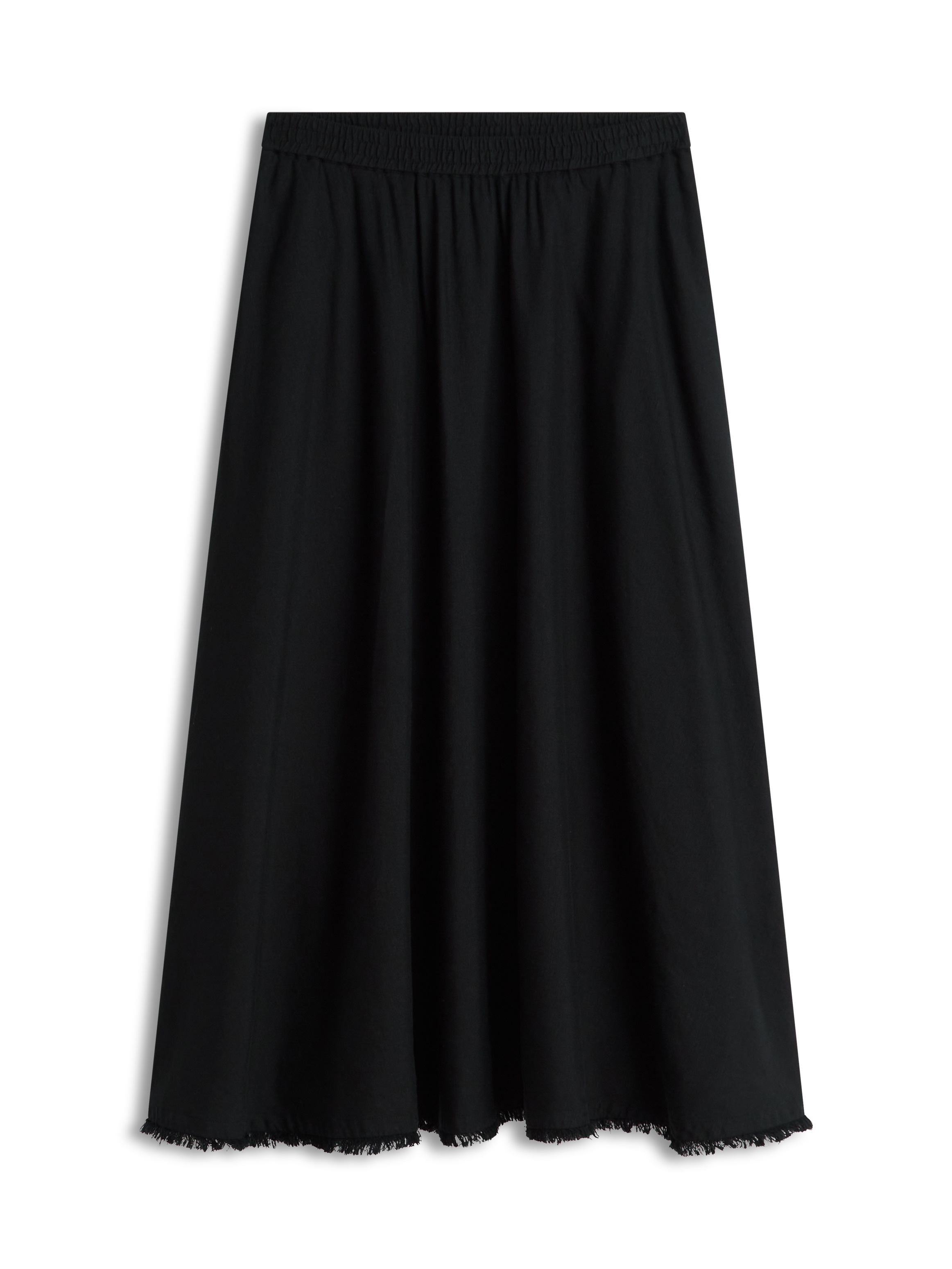 Tommy Hilfiger A-Linien-Rock »VIS/LINEN VOLUME MIDI SKIRT« Leinen-Mix mit feinen Falten, Relaxed Fit