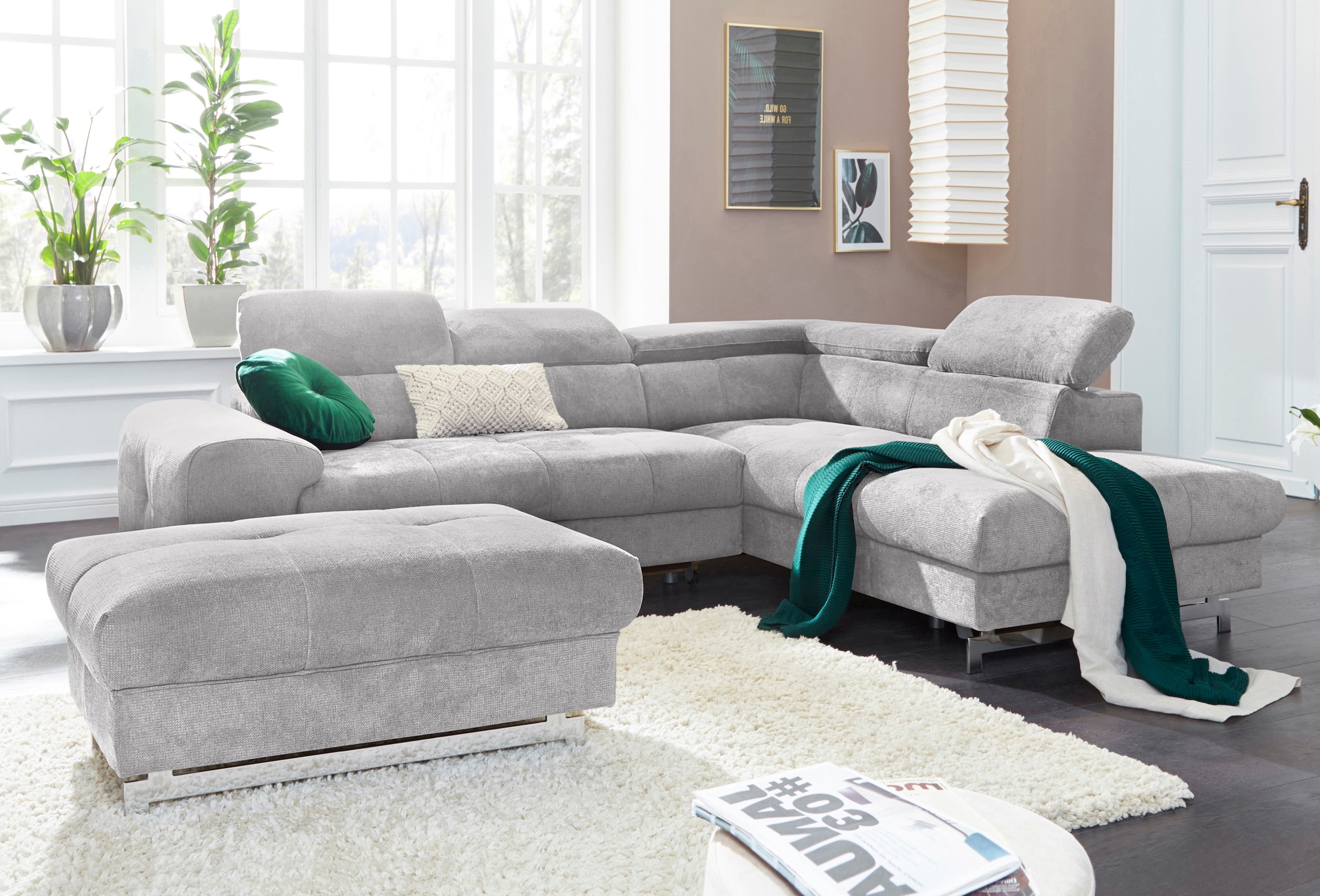 COTTA Polstergarnitur »Chef L-Form« Set, 2 Stk. tlg. Set bestehend aus: Eck günstig online kaufen