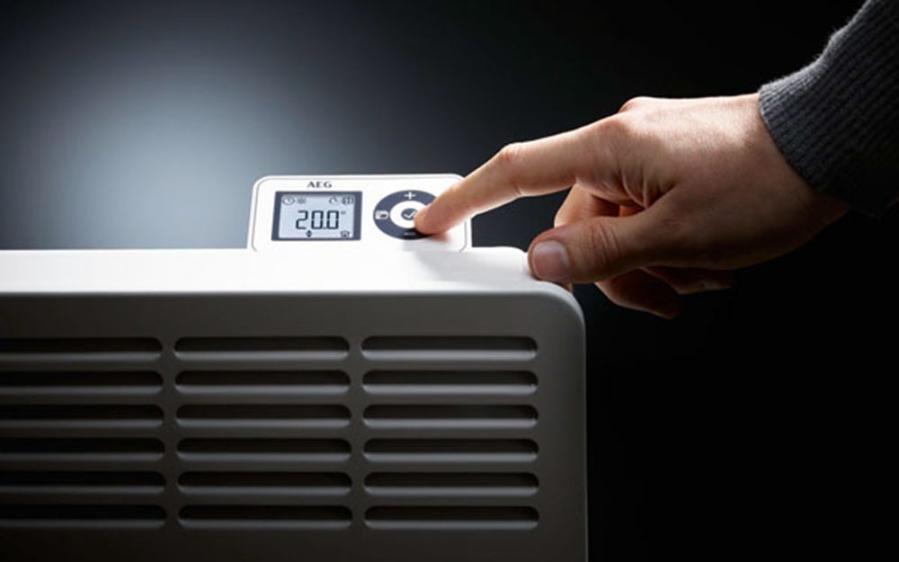AEG Haustechnik Konvektor »»WKL 755«, Elektroheizung energiesparend, 750 W«, für ca. 9 m², LCD-Display, Wochenzeitschaltuhr